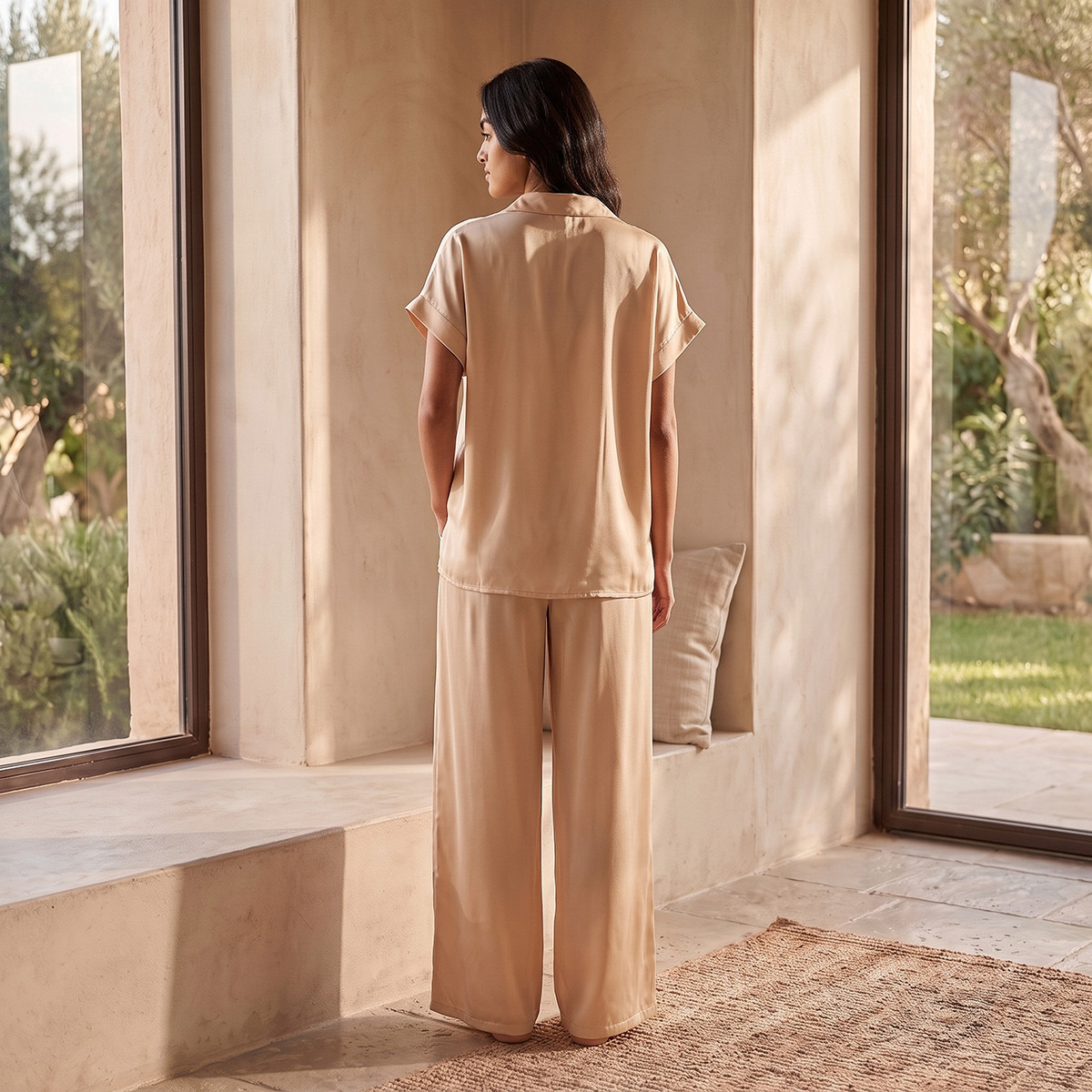 طقم بلوزة وبنطلون بيجاما من آدارايا-women-clothing-nightwear-pyjamas-longsets-image-3