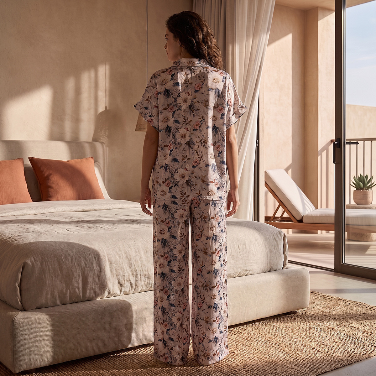 Aadaraya Pyjama Set Floral Print Top & Trousers-women-clothing-nightwear-pyjamas-longsets-image-3