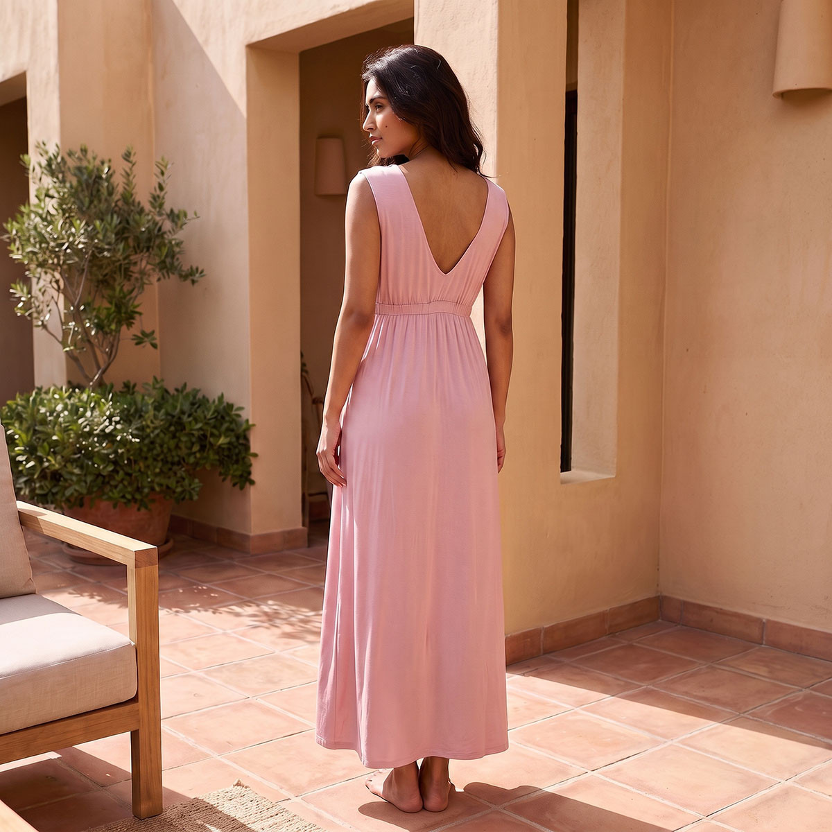 قميص نوم بحواف دانتيل من أدارايا-women-clothing-nightwear-nighties-image-3