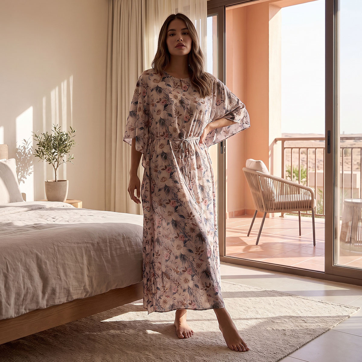قميص نوم بطبعات زهرية من آدارايا-women-clothing-nightwear-nighties-image-2