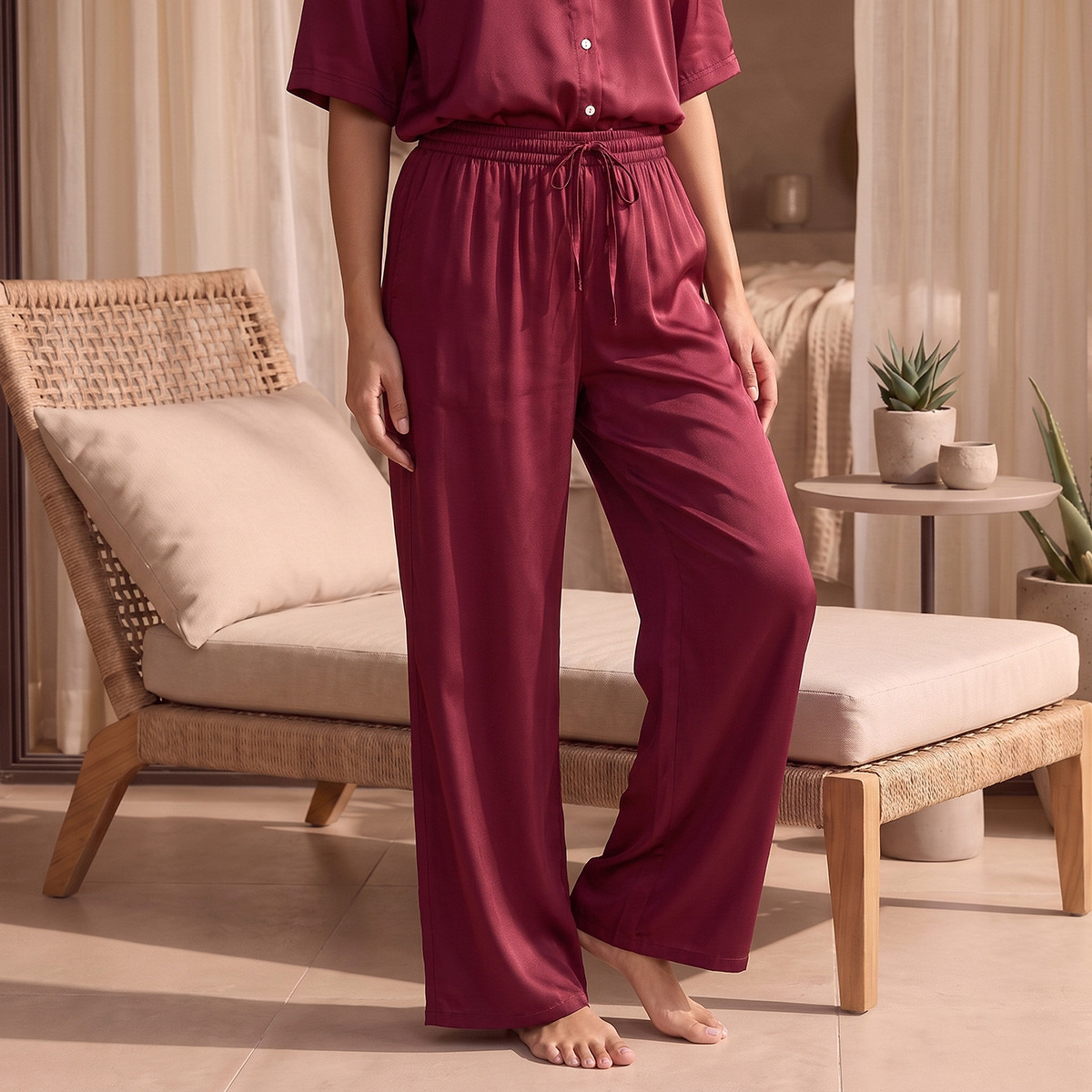 Aadaraya Pyjama Set Button-Down Shirt & Trousers-women-clothing-nightwear-pyjamas-longsets-image-5