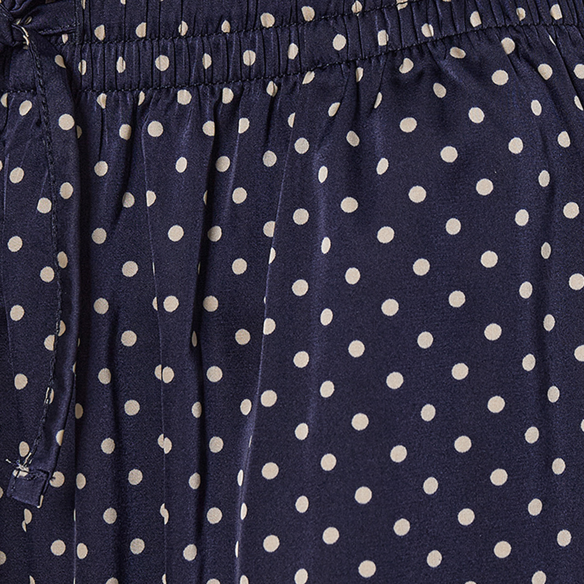 Aadaraya Polka Dot Print Pyjama Set Button-Down Shirt & Trousers-women-clothing-nightwear-pyjamas-longsets-image-9