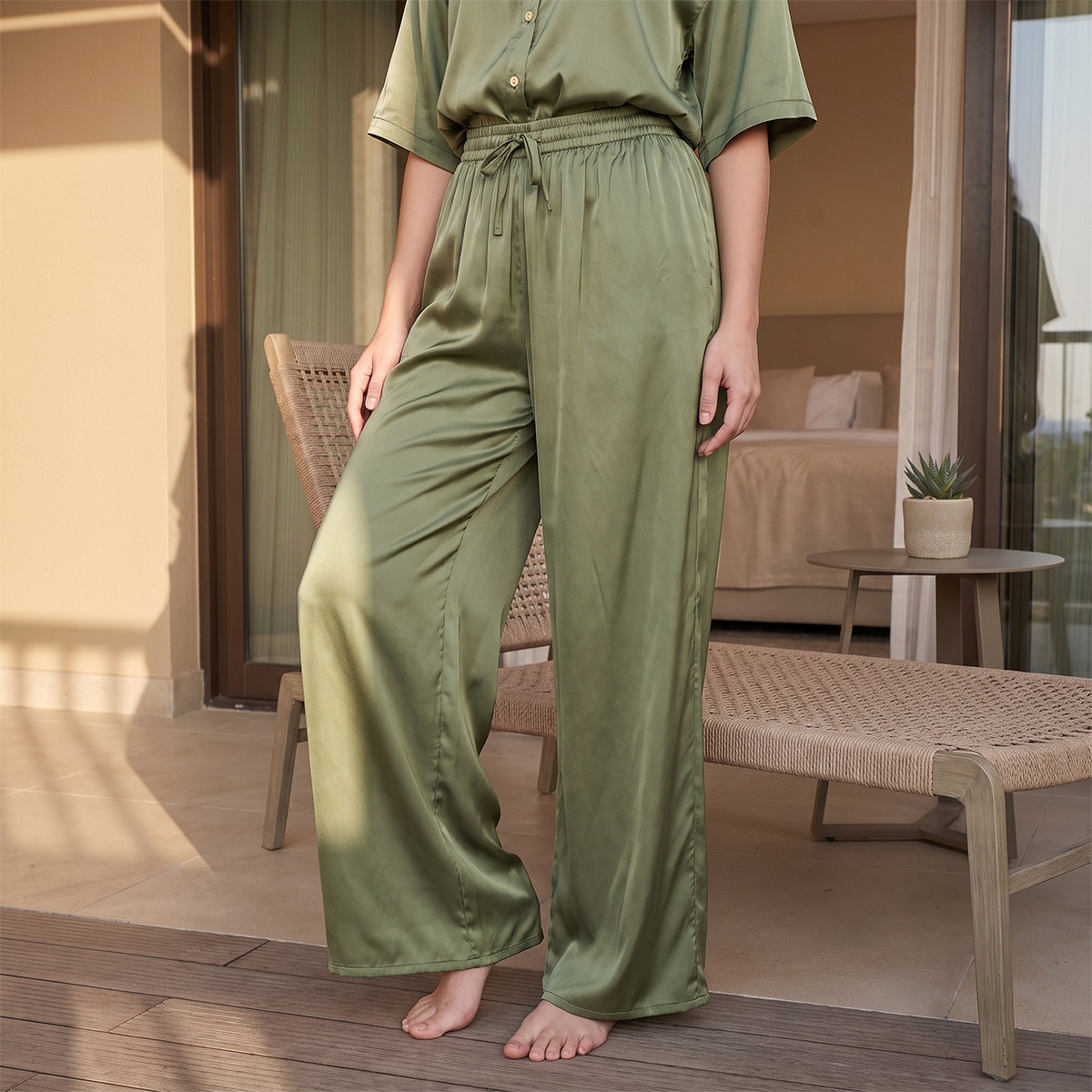 Aadaraya Pyjama Set Button-Down Shirt & Trousers-women-clothing-nightwear-pyjamas-longsets-image-4
