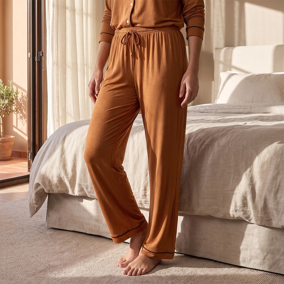 Aadaraya Pyjama Set Button-Down Shirt & Trousers-women-clothing-nightwear-pyjamas-longsets-image-5