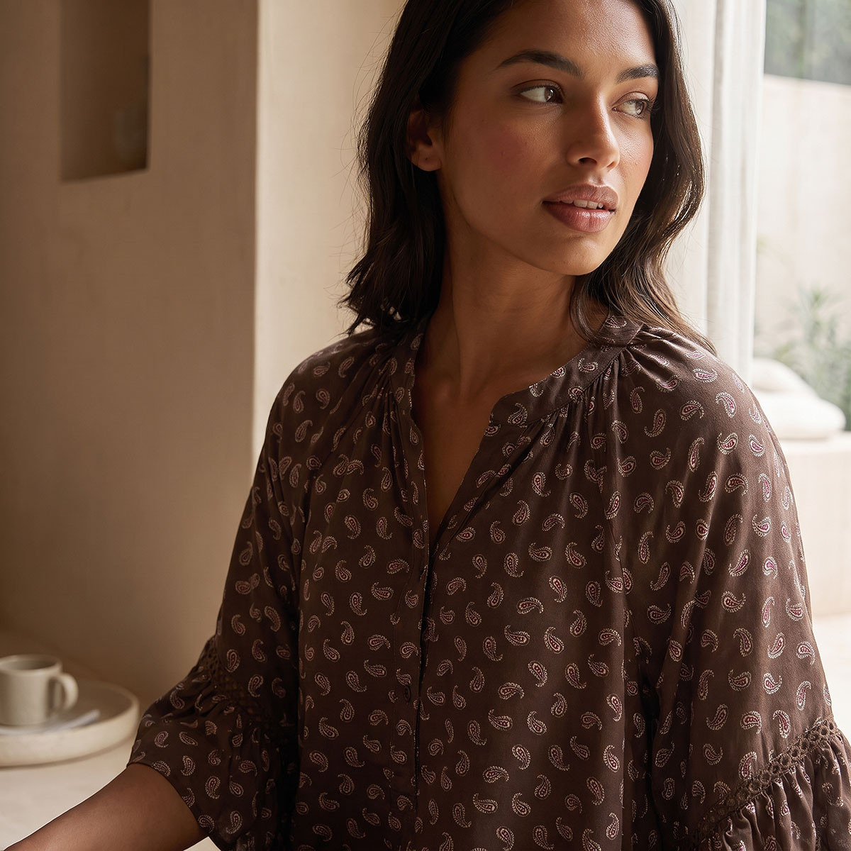 فستان نوم من الفيسكوز بطبعة بيسلي من سبلاش فاف-women-clothing-nightwear-nighties-image-5
