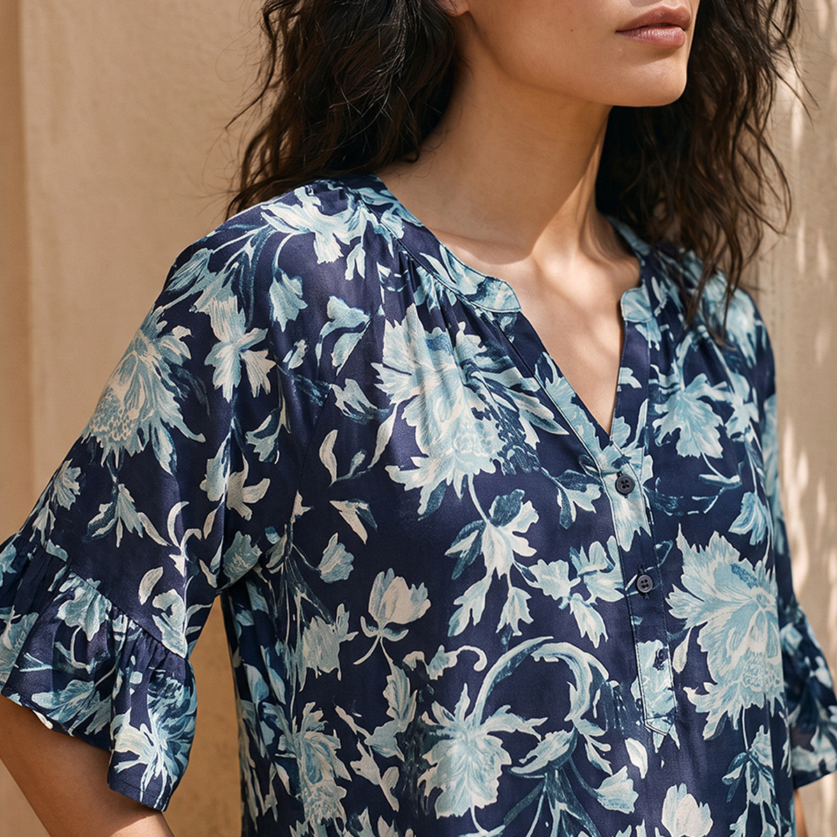 Splash Fav Viscose Floral Print Night Gown-women-clothing-nightwear-nighties-image-5
