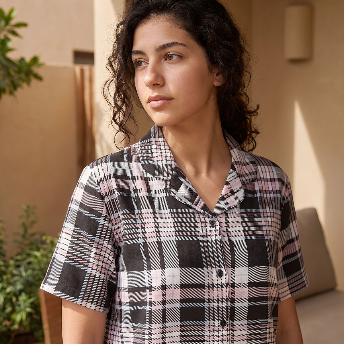 Pyjama Set Button Down Shirt & Trousers Viscose-women-clothing-nightwear-pyjamas-longsets-image-6