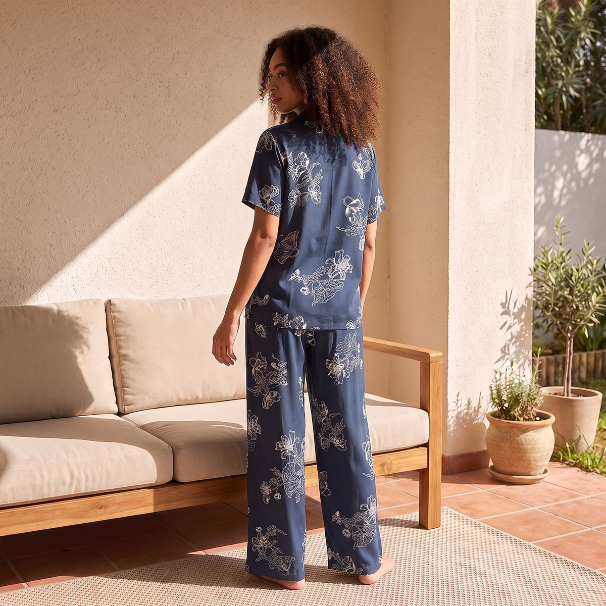 Splash Fav Viscose Floral Print Shirt and Pyjama Set-women-clothing-nightwear-pyjamas-longsets-image-3