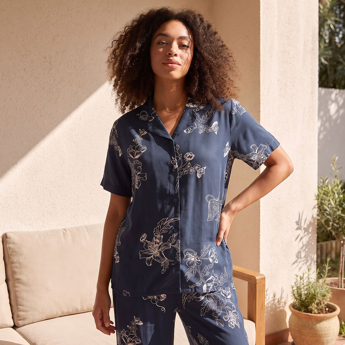 Splash Fav Viscose Floral Print Shirt and Pyjama Set-women-clothing-nightwear-pyjamas-longsets-image-4