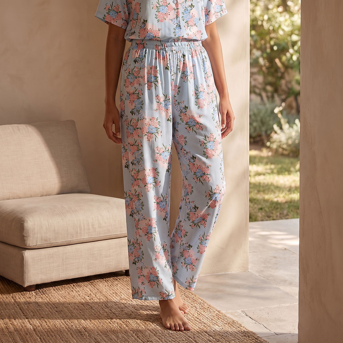 Splash Fav Viscose Floral Print Shirt and Pyjama Set-women-clothing-nightwear-pyjamas-longsets-image-6