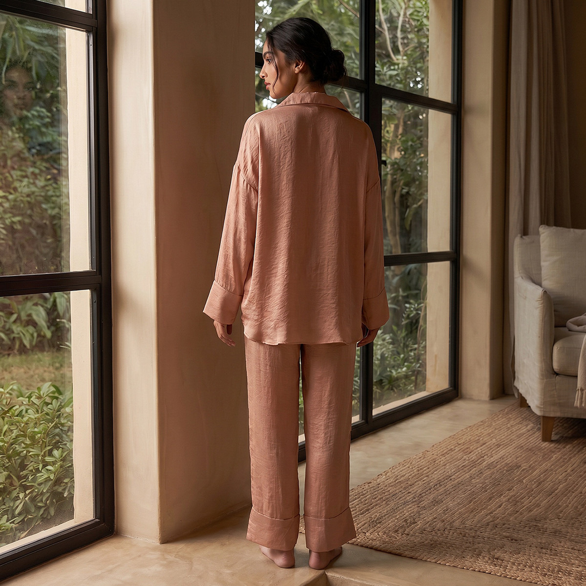 Splash Fav Pyjama Set Shirt & Trousers Velvet-women-clothing-nightwear-pyjamas-longsets-image-4