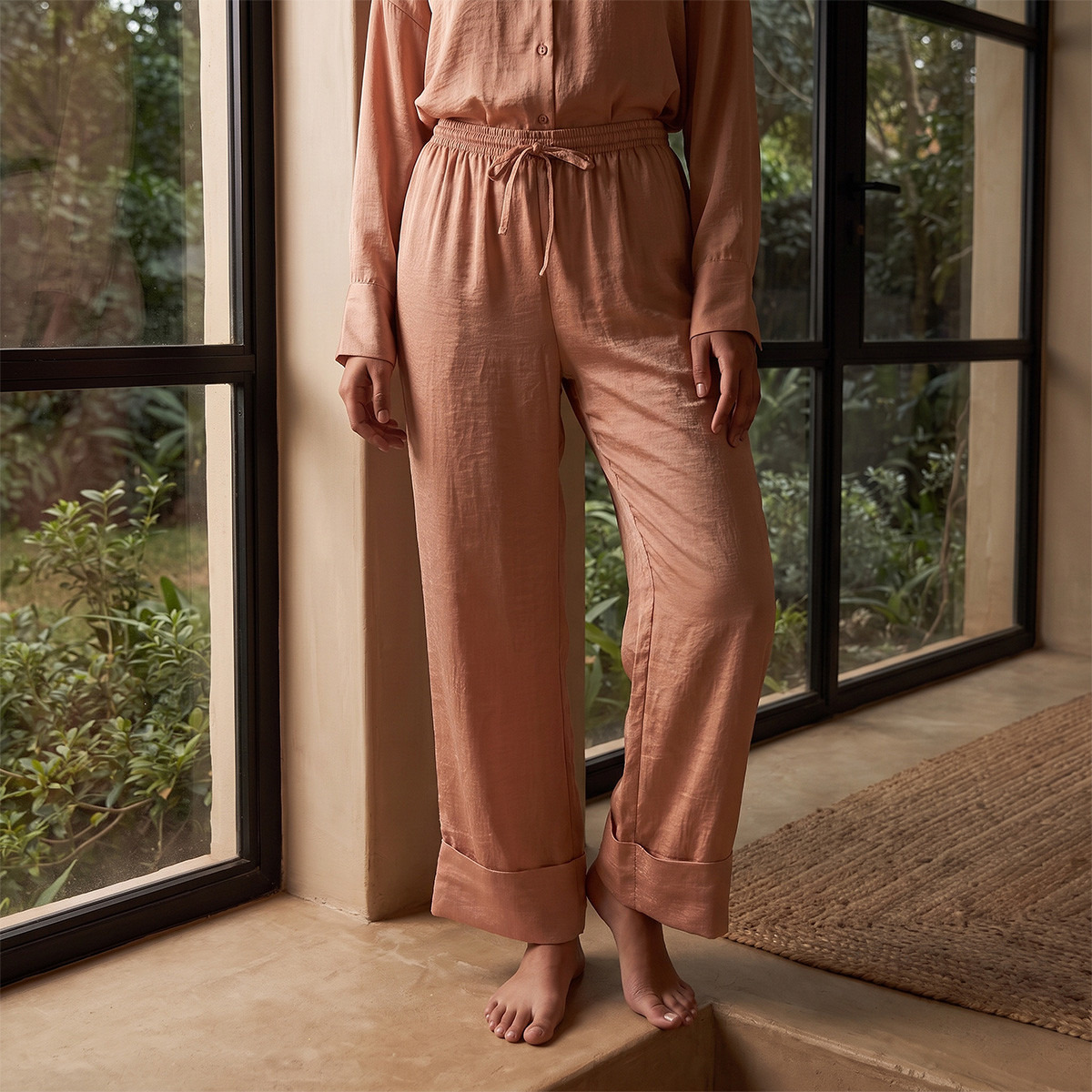 Splash Fav Pyjama Set Shirt & Trousers Velvet-women-clothing-nightwear-pyjamas-longsets-image-5