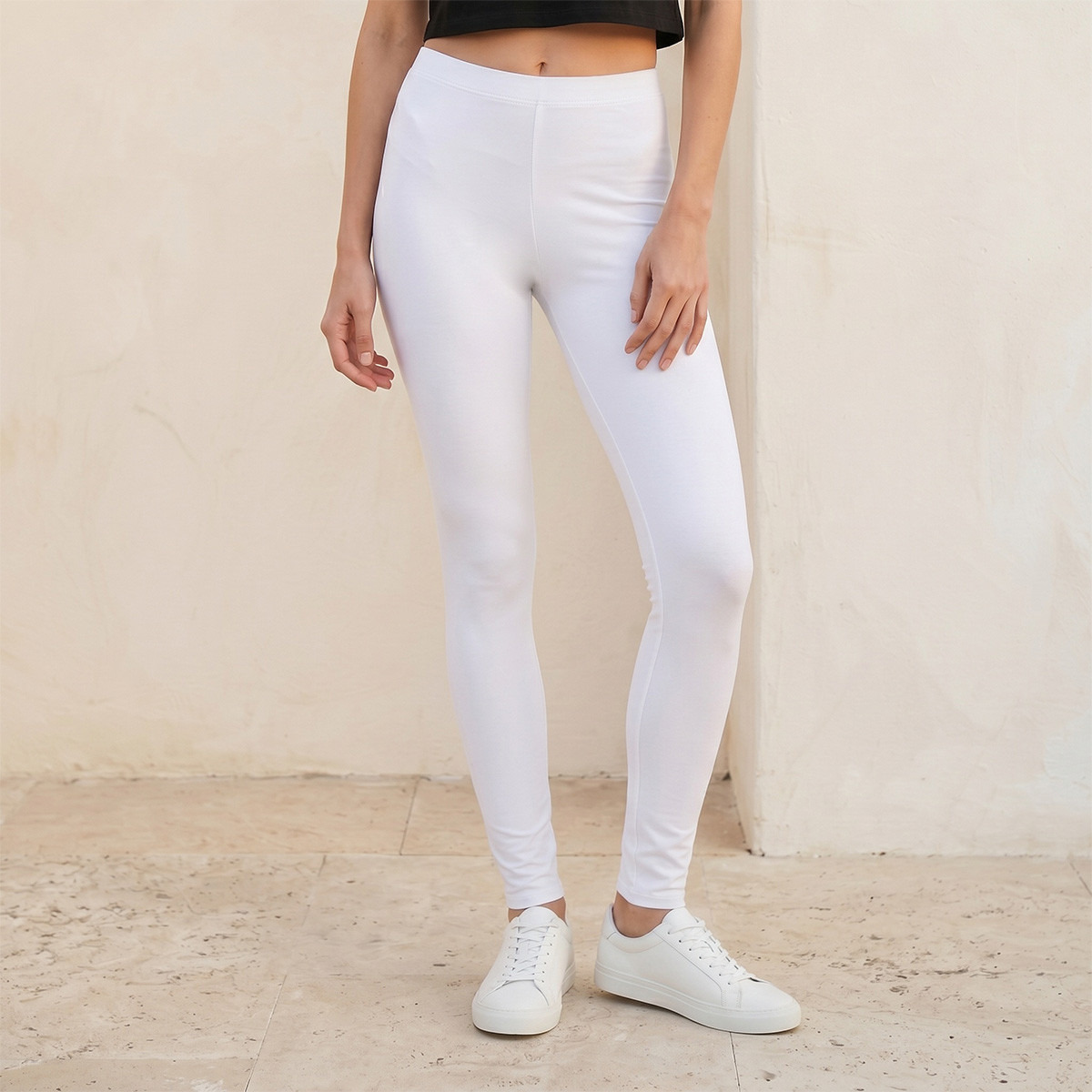 بنطلون ليقنز بخصر مطاطي من سبلاش فاڤ - عبوة من قطعتين-women-clothing-leggings-image-2