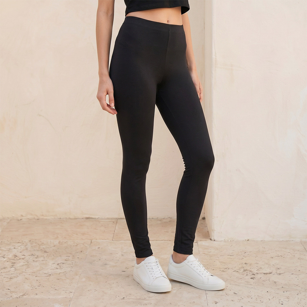 بنطلون ليقنز بخصر مطاطي من سبلاش فاڤ - عبوة من قطعتين-women-clothing-leggings-image-8