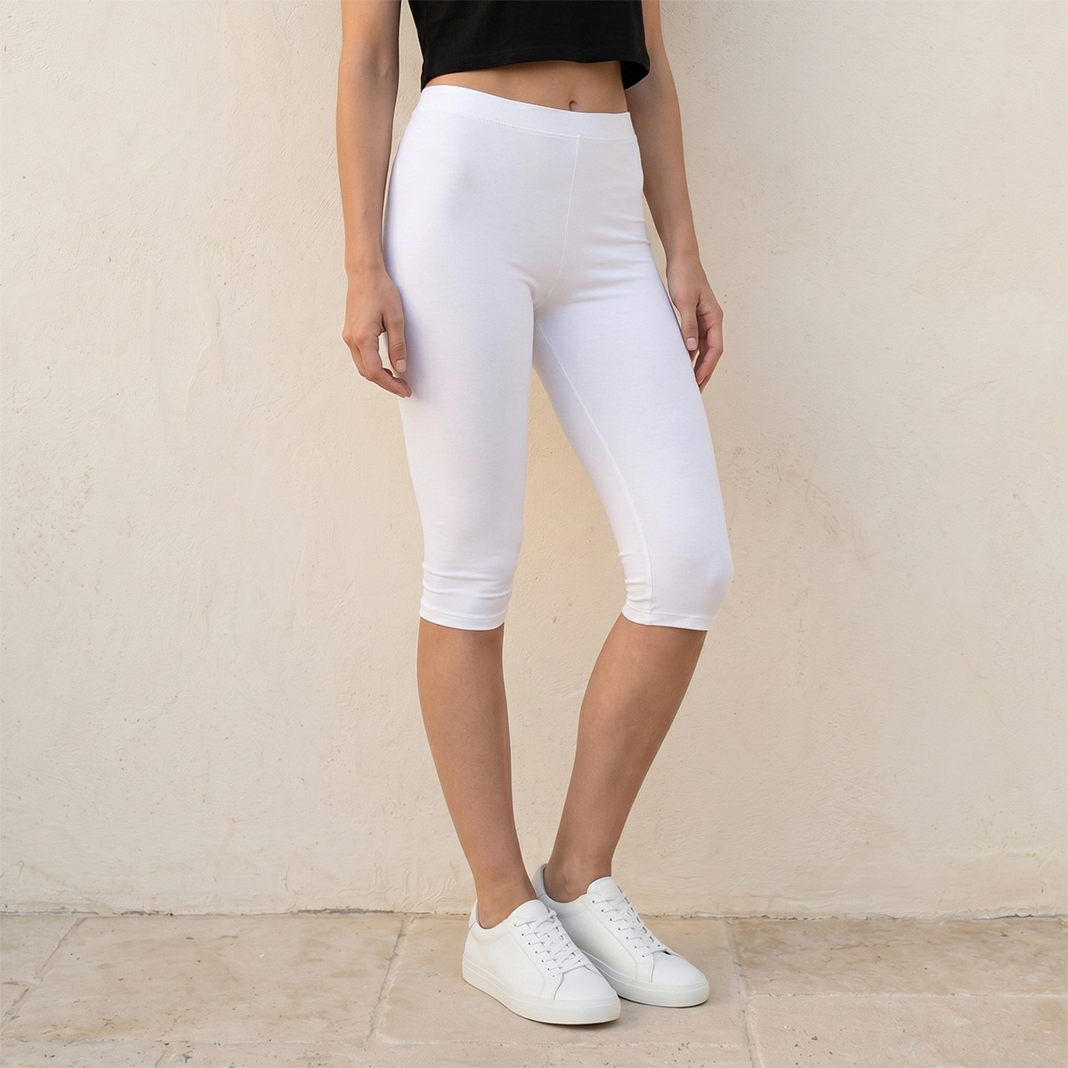 بنطلون ليقنز بطول الركبة وخصر مطاطي من سبلاش فاڤ - عبوة من قطعتين-women-clothing-leggings-image-2