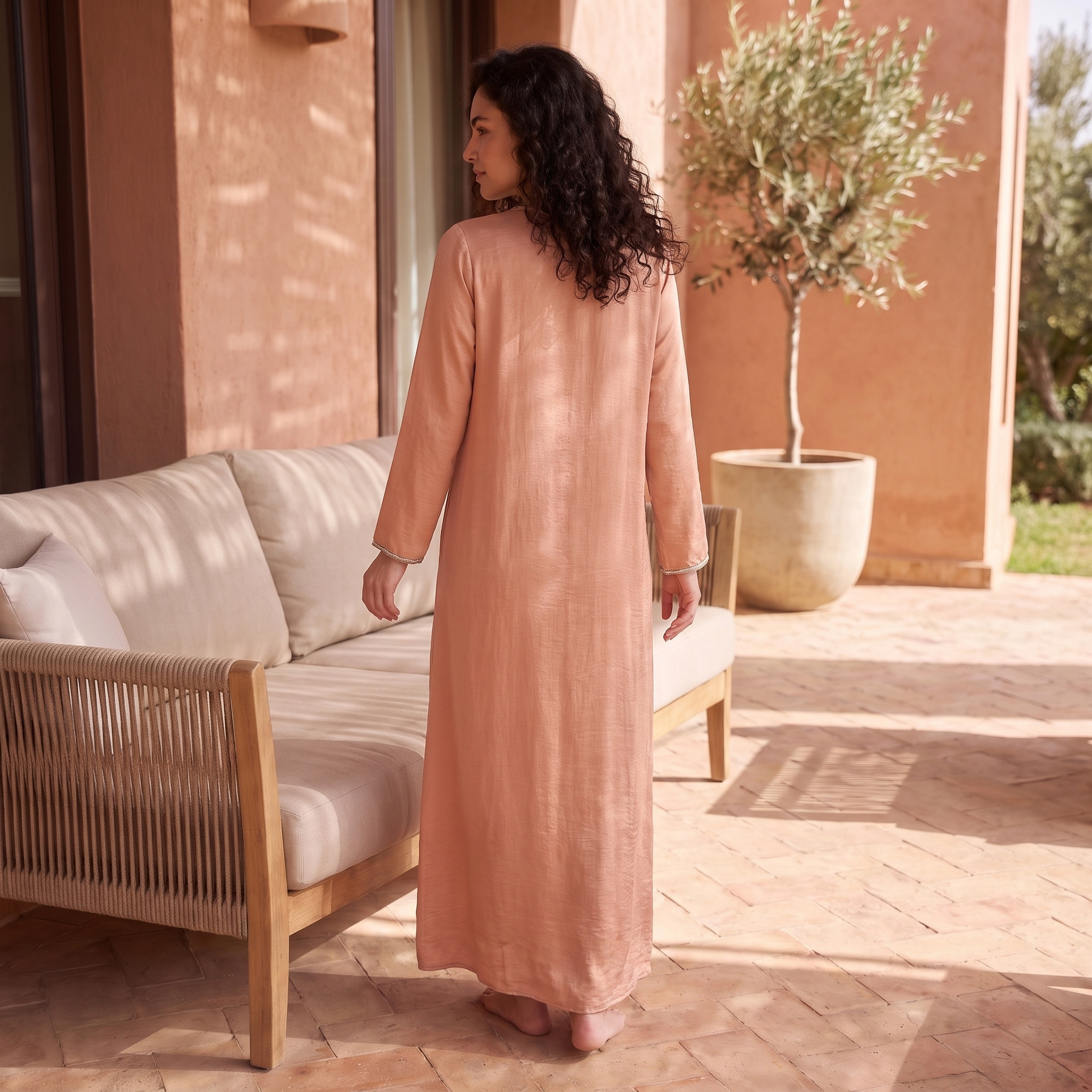 Splash Fav Night Gown Long Sleeves Embellished-women-clothing-nightwear-nighties-image-4