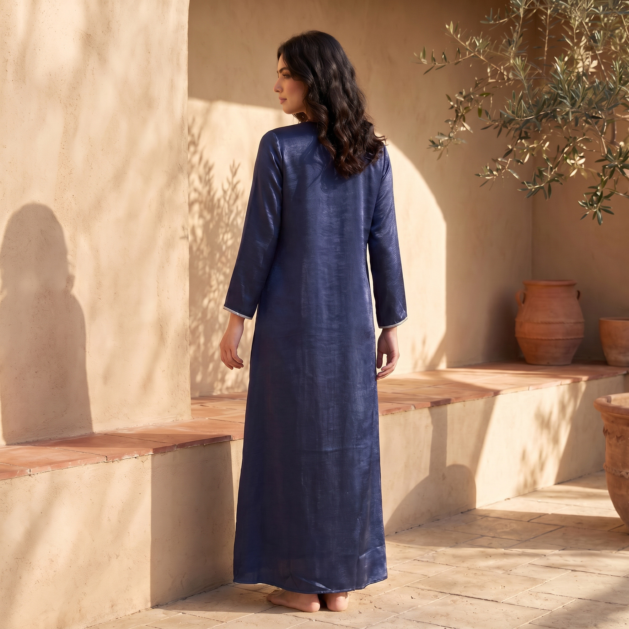 Splash Fav Night Gown Long Sleeves Embellished-women-clothing-nightwear-nighties-image-4