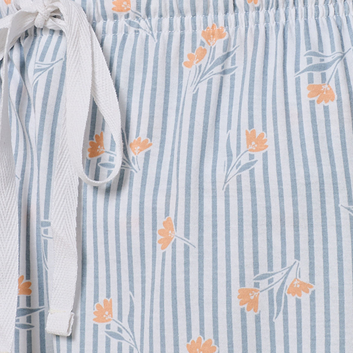 طقم قميص بأزرار وبنطلون بيجاما مخطط من سبلاش فيف-women-clothing-nightwear-pyjamas-longsets-image-9