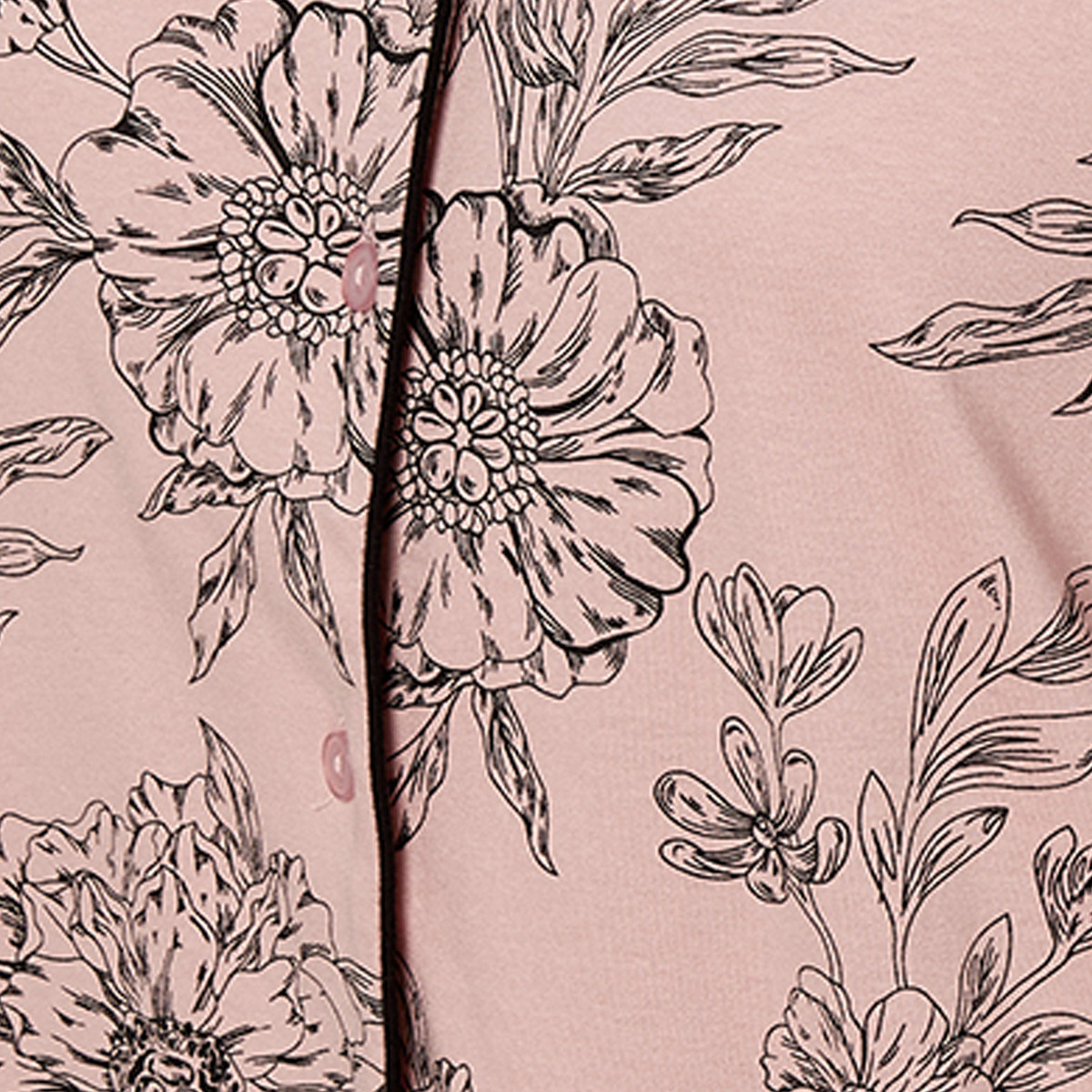 Splash Fav Floral Print Button-Down Shirt and Pyjamas Set-women-clothing-nightwear-pyjamas-longsets-image-7