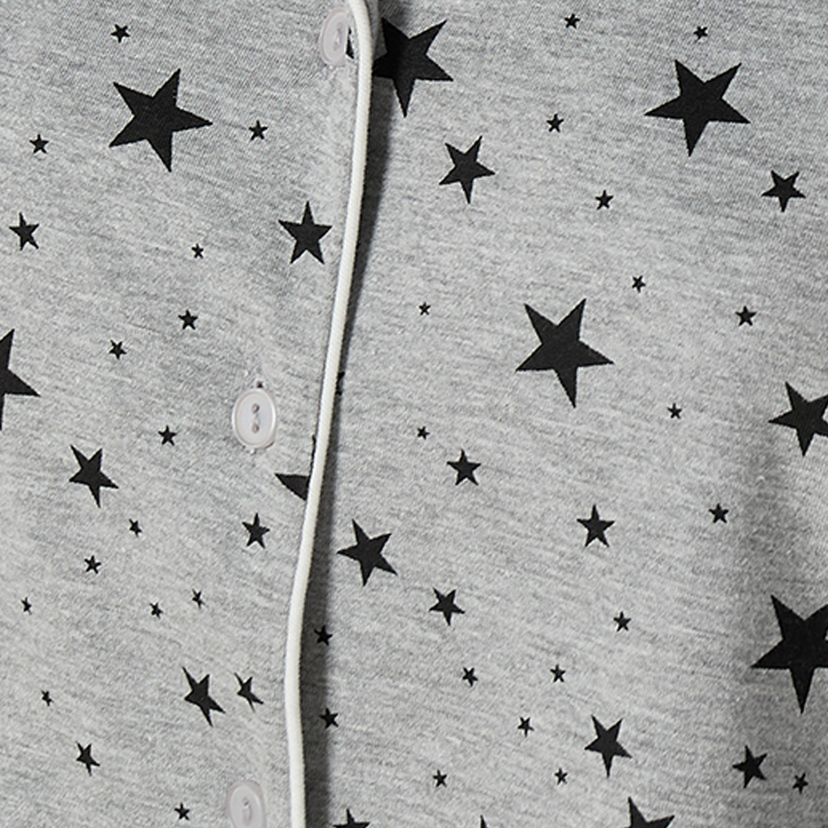 Splash Fav Star Print Button-Down Shirt and Pyjamas Set-women-clothing-nightwear-pyjamas-longsets-image-8