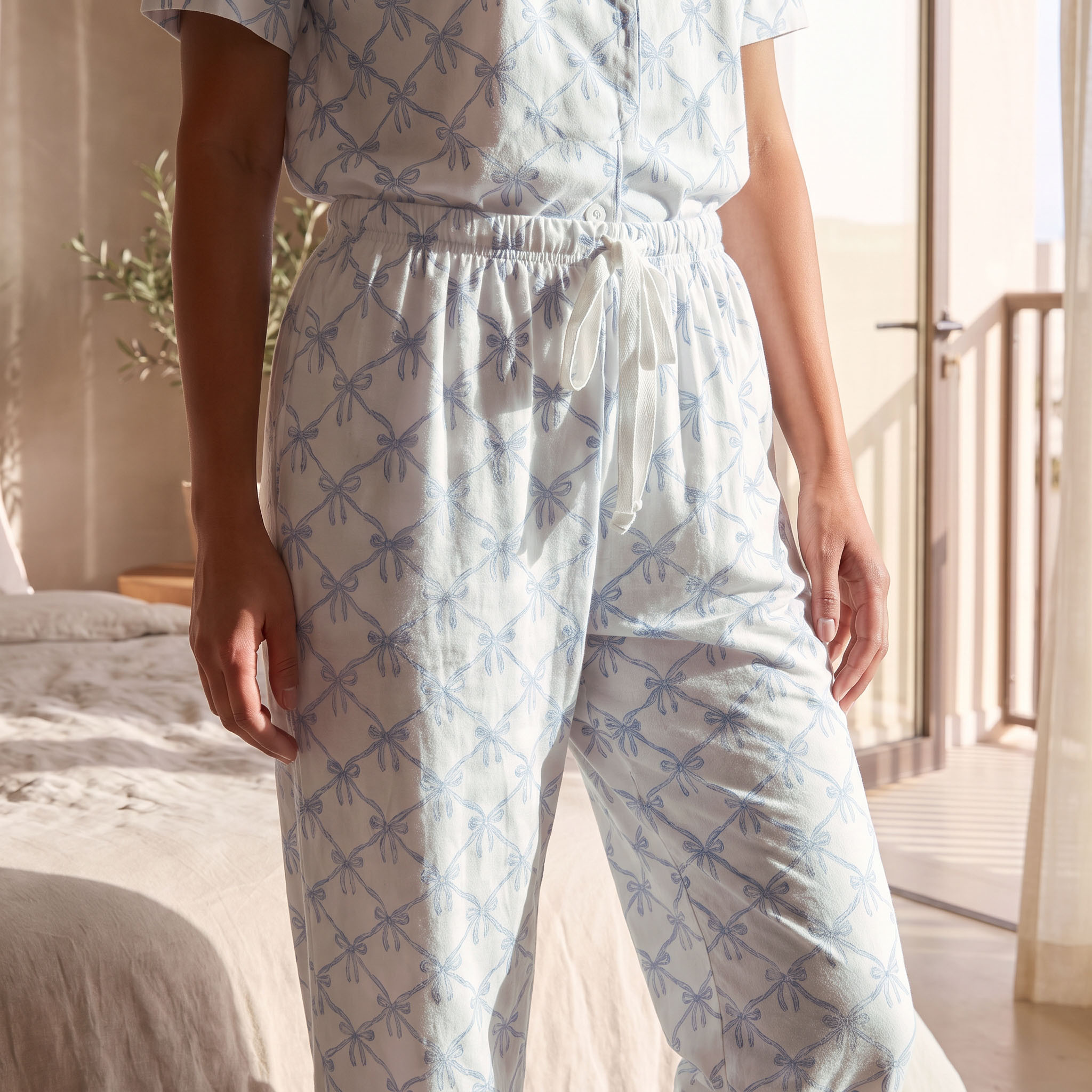 طقم قميص بأزرار وبيجاما بطبعات من فاف من سبلاش-women-clothing-nightwear-pyjamas-longsets-image-6