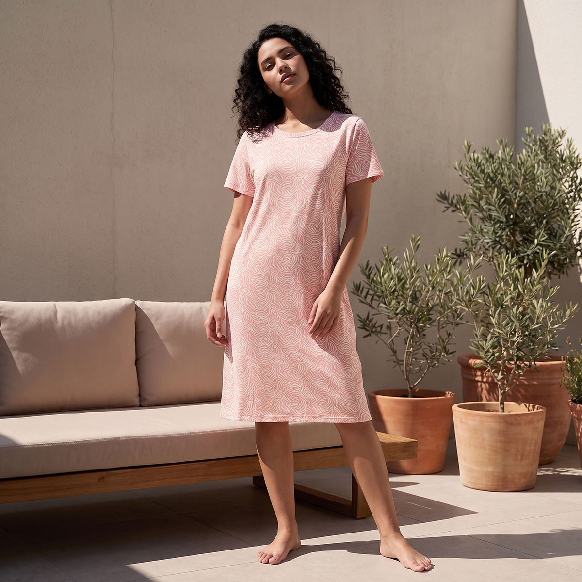 فستان نوم بطبعات حيوانات من سبلاش فاف-women-clothing-nightwear-nighties-image-2