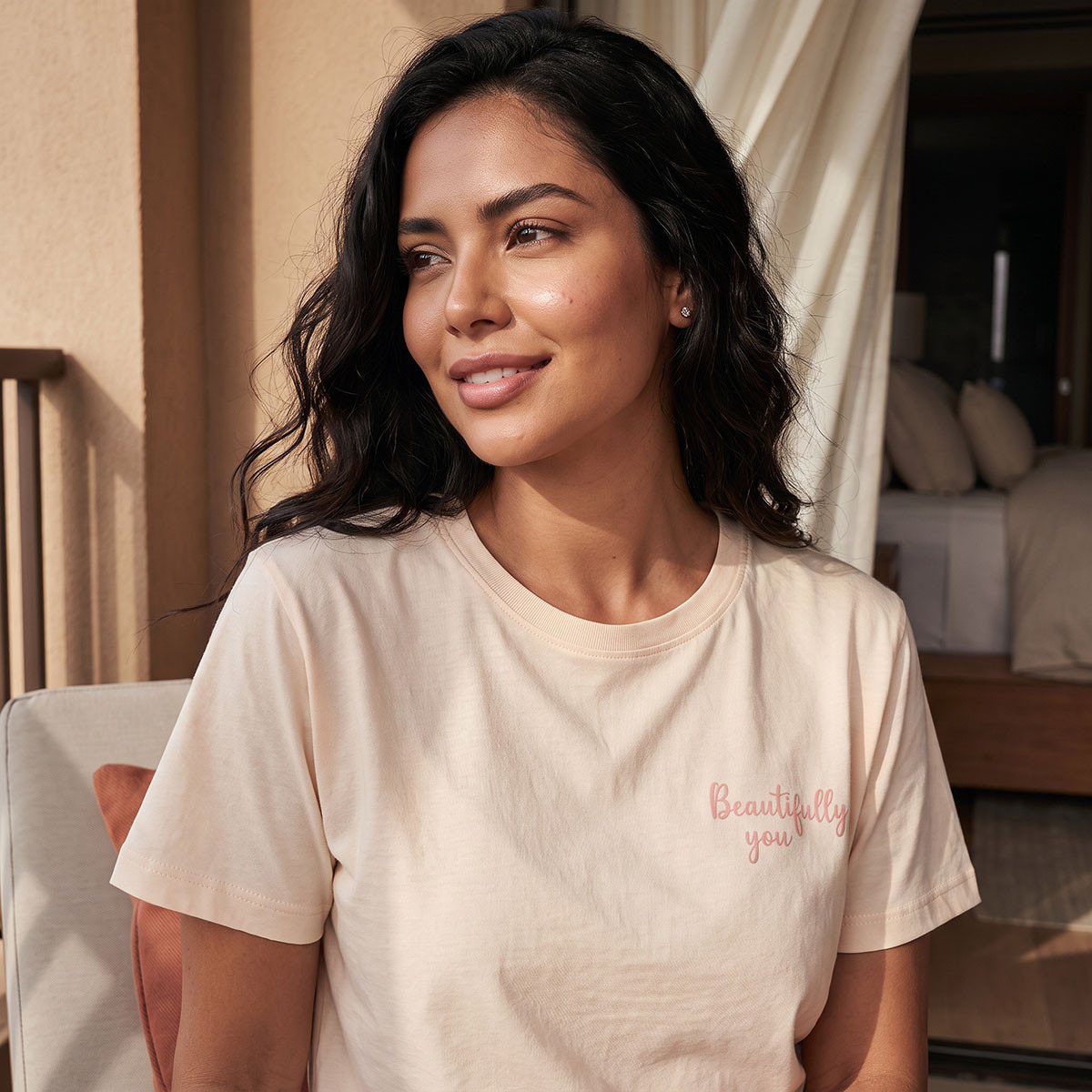 Splash Fav Crew Neck T-shirt and Printed Pyjamas Set-women-clothing-nightwear-pyjamas-longsets-image-5