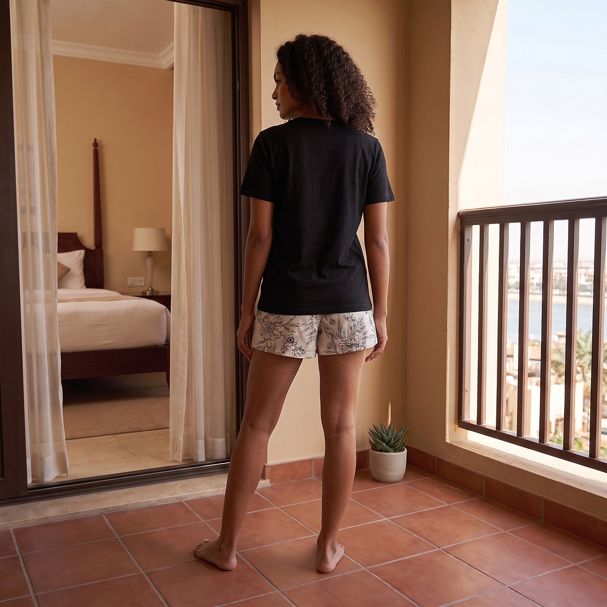 Splash Fav Pyjama Set Floral Print T-shirt & Shorts-women-clothing-nightwear-pyjamas-shortsets-image-3