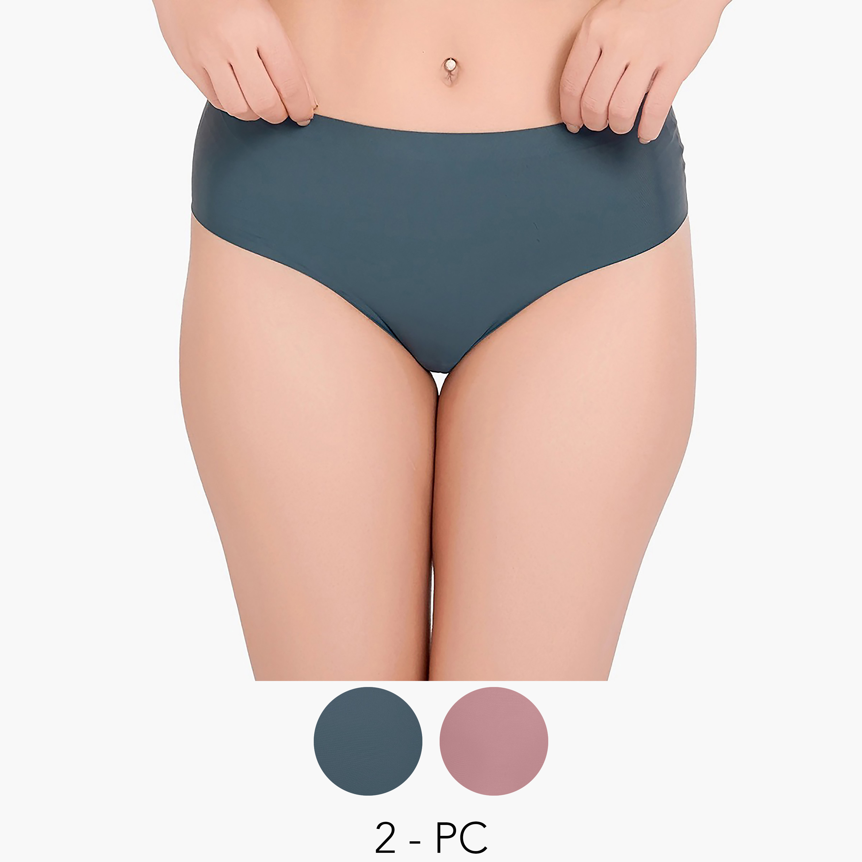 طقم سراويل داخلية بدون خياطة من جولييت - قطعتين-women-clothing-lingerie-panties-image-1