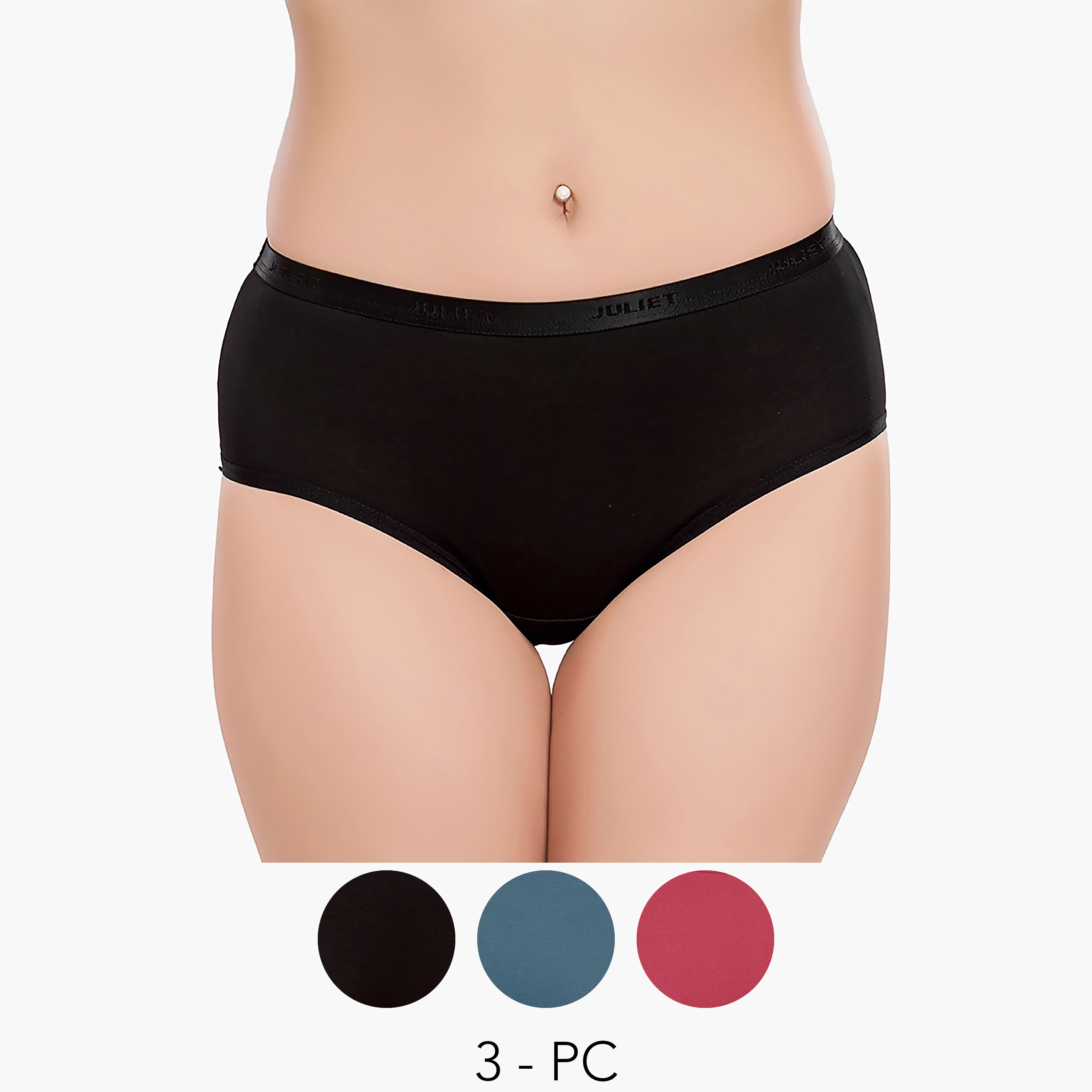 سراويل داخلية قطن من جولييت - طقم من 3 قطع-women-clothing-lingerie-panties-image-1
