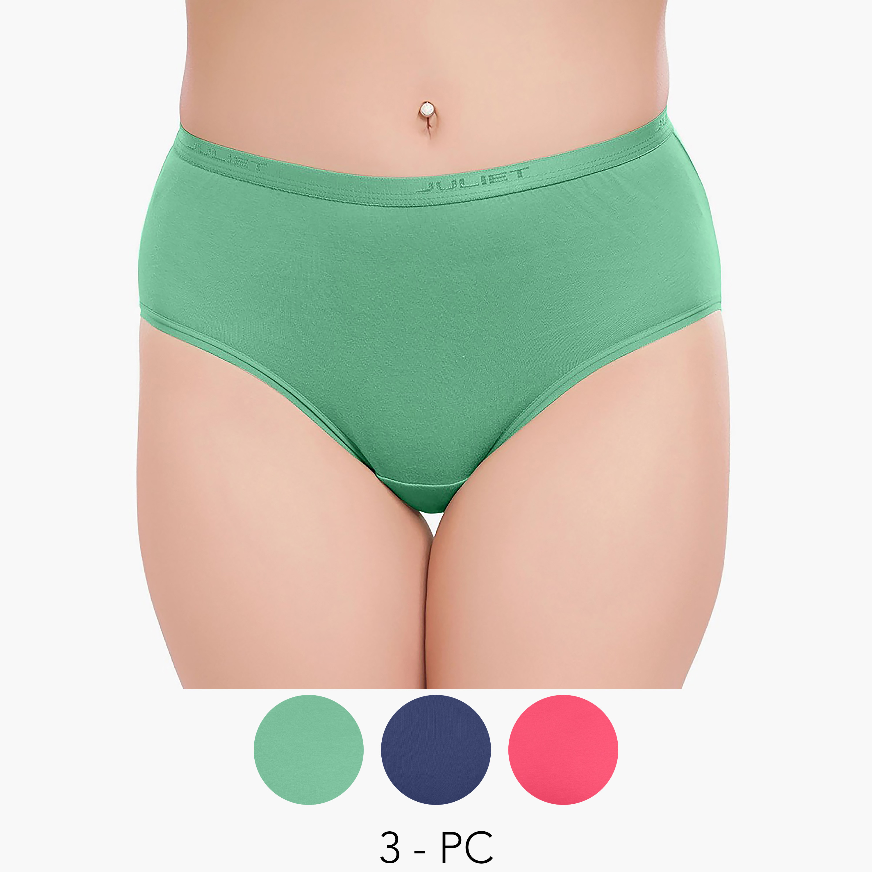 طقم سراويل داخلية قطنية من جولييت - 3 قطع-women-clothing-lingerie-panties-image-1