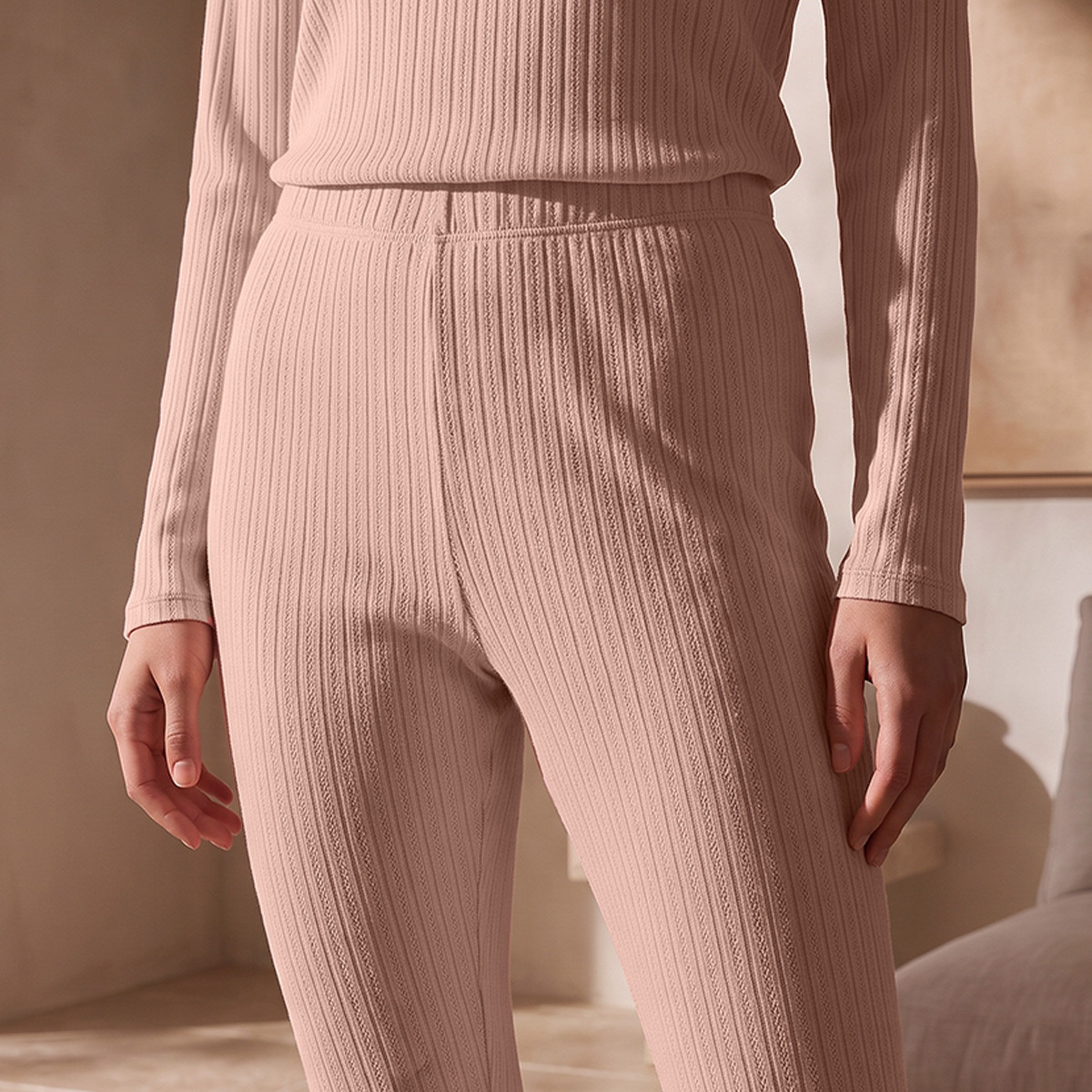 بيجاما حرارية مضلعة من سبلاش-women-clothing-nightwear-pyjamas-bottoms-image-5