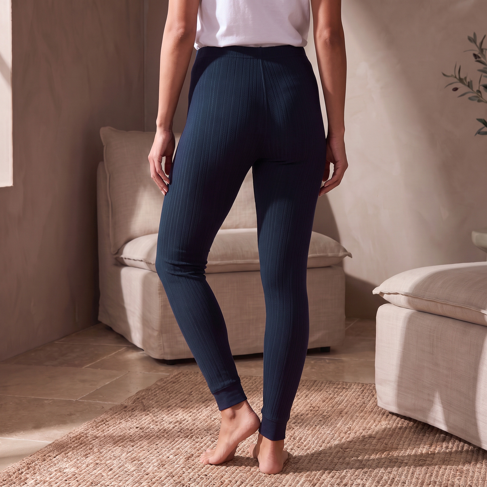 بيجاما حرارية مضلعة من سبلاش-women-clothing-nightwear-pyjamas-bottoms-image-4