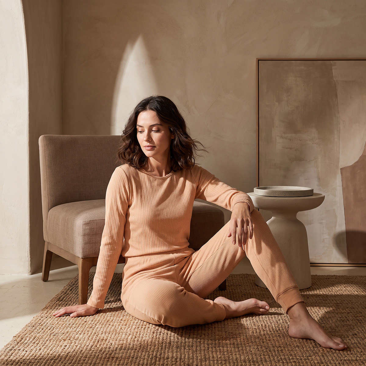 بنطلون بيجاما حراري من سبلاش فيف-women-clothing-nightwear-pyjamas-bottoms-image-1