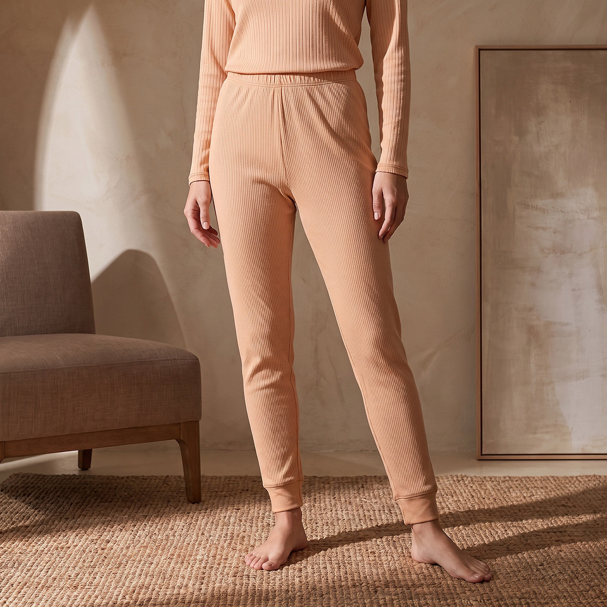 بنطلون بيجاما حراري من سبلاش فيف-women-clothing-nightwear-pyjamas-bottoms-image-2
