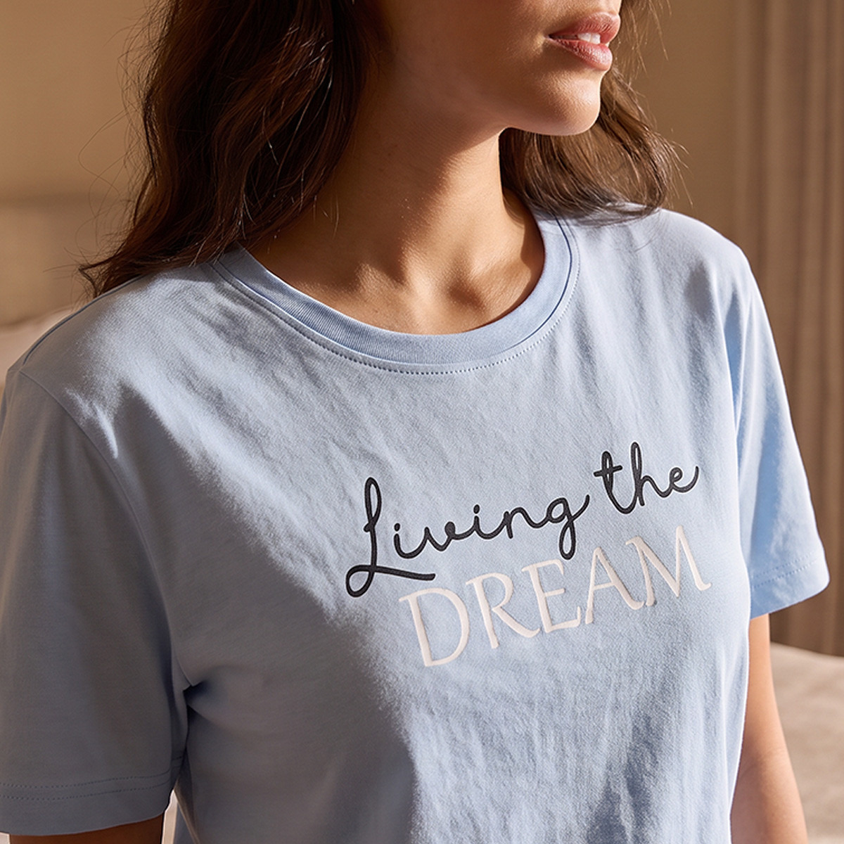 طقم بنطلون وتيشيرت بيجاما بياقة ضيقة وطبعات حيوانات من سبلاش فاف-women-clothing-nightwear-pyjamas-longsets-image-6