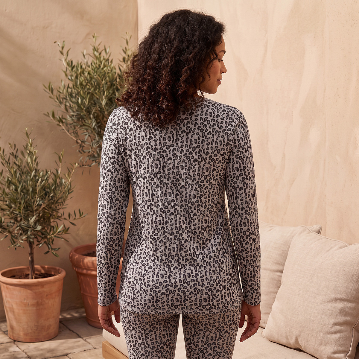 Splash Fav Pointelle Animal Print Top and Pyjama Set-women-clothing-nightwear-pyjamas-longsets-image-4