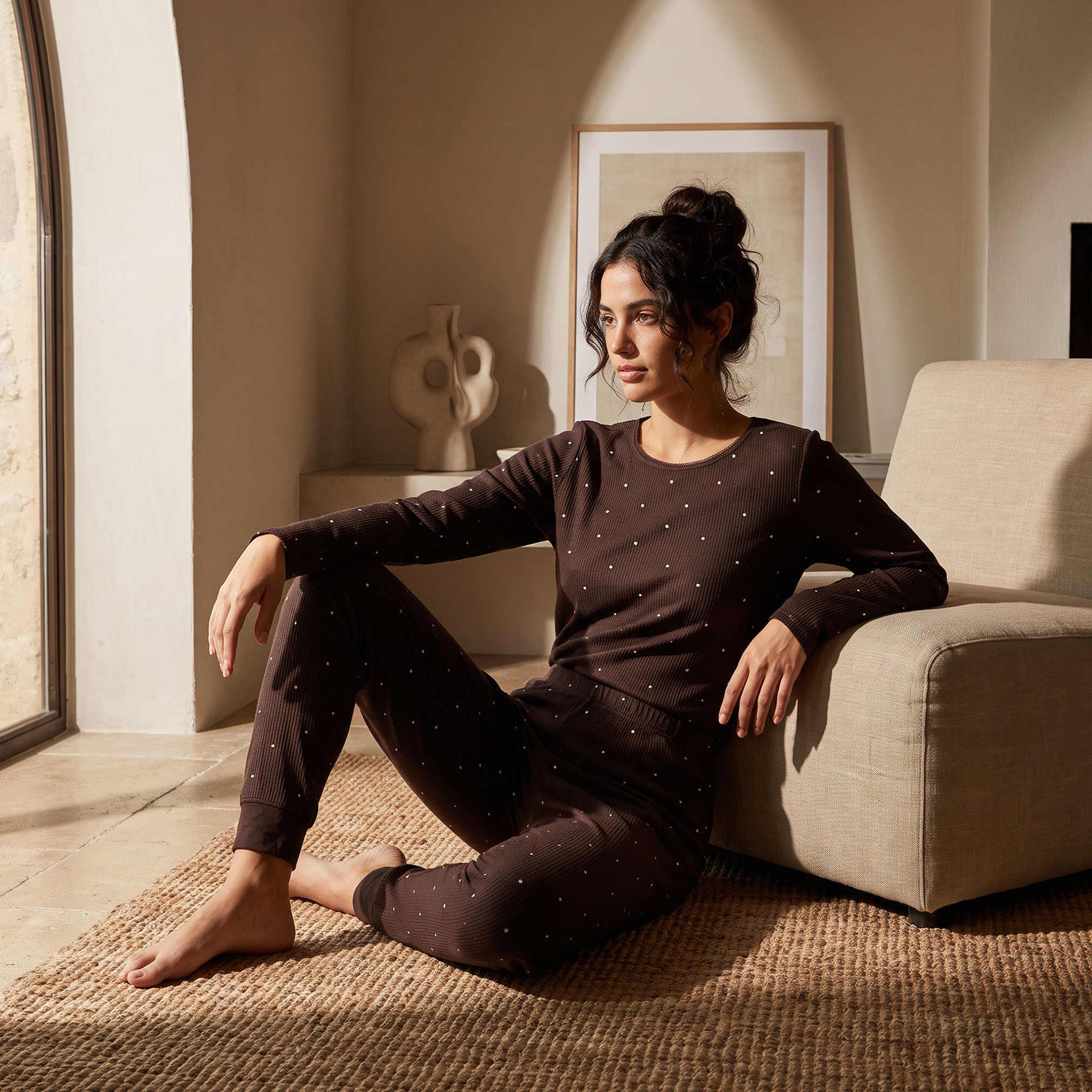 طقم بيجاما حرارية من سبلاش-women-clothing-nightwear-pyjamas-bottoms-image-1