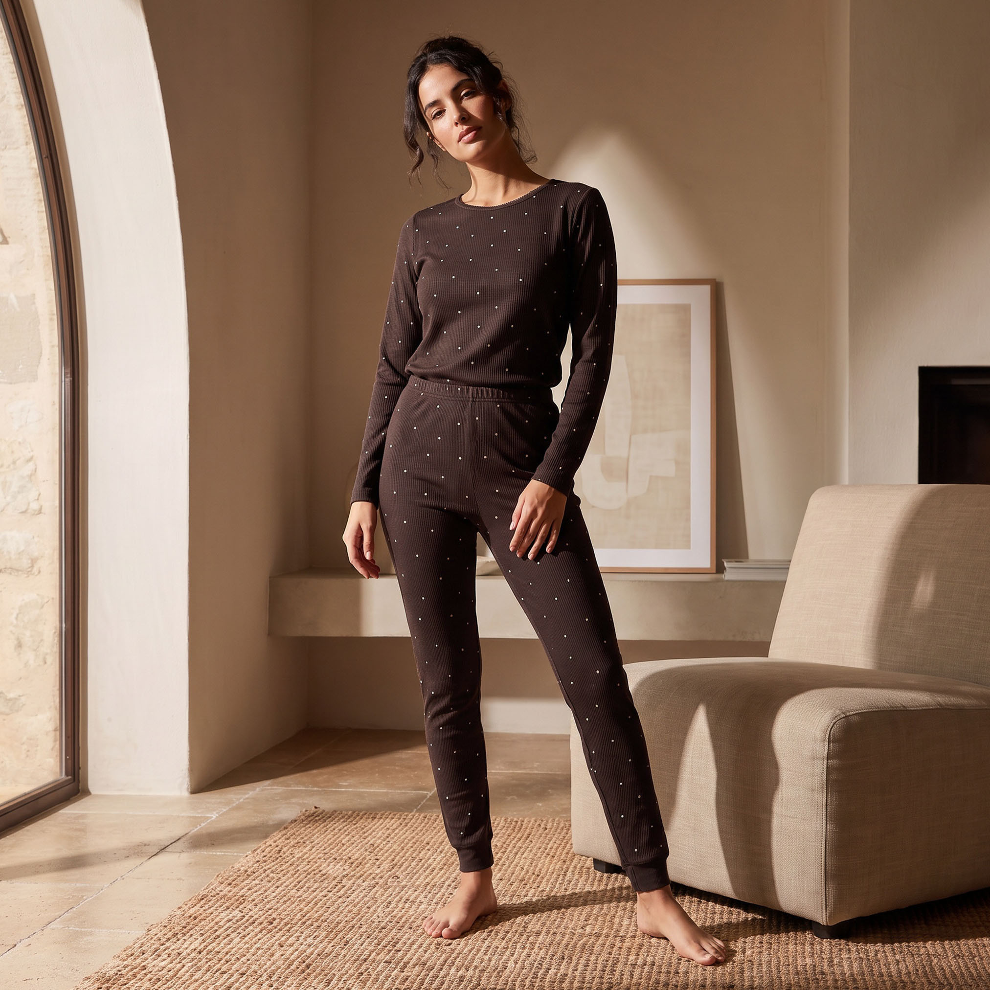 طقم بيجاما حرارية من سبلاش-women-clothing-nightwear-pyjamas-bottoms-image-3