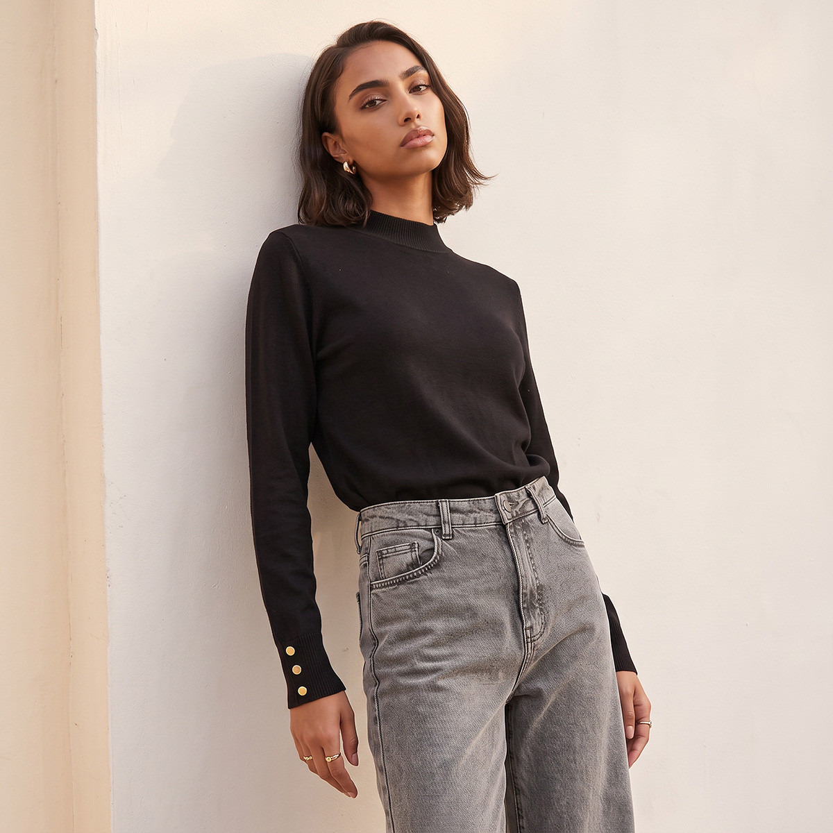 Splash Fav High Neck Textured Sweater-women-winterwear-cardigansandjumpers-jumpers-image-14