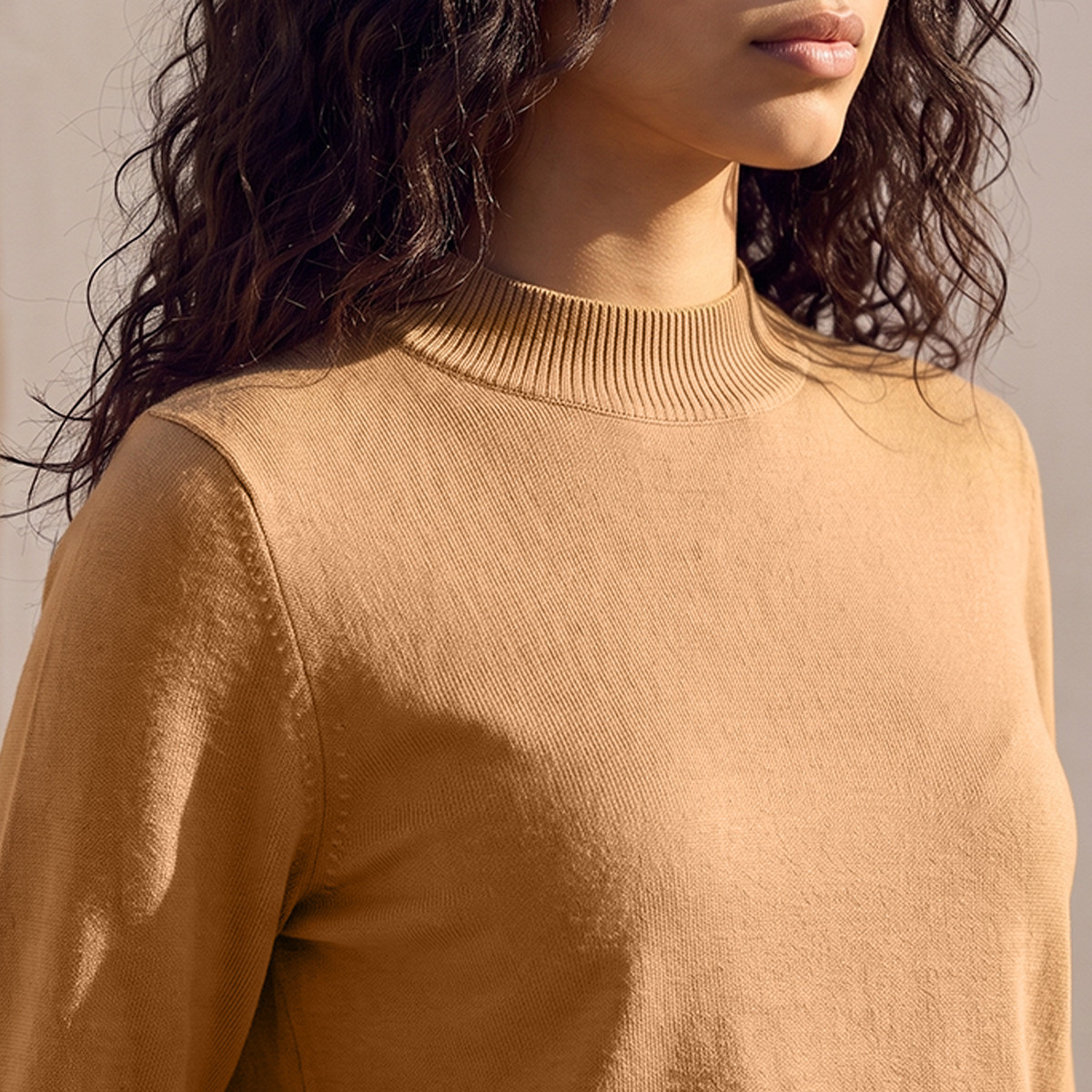 Splash Fav High Neck Textured Sweater-women-winterwear-cardigansandjumpers-jumpers-image-5