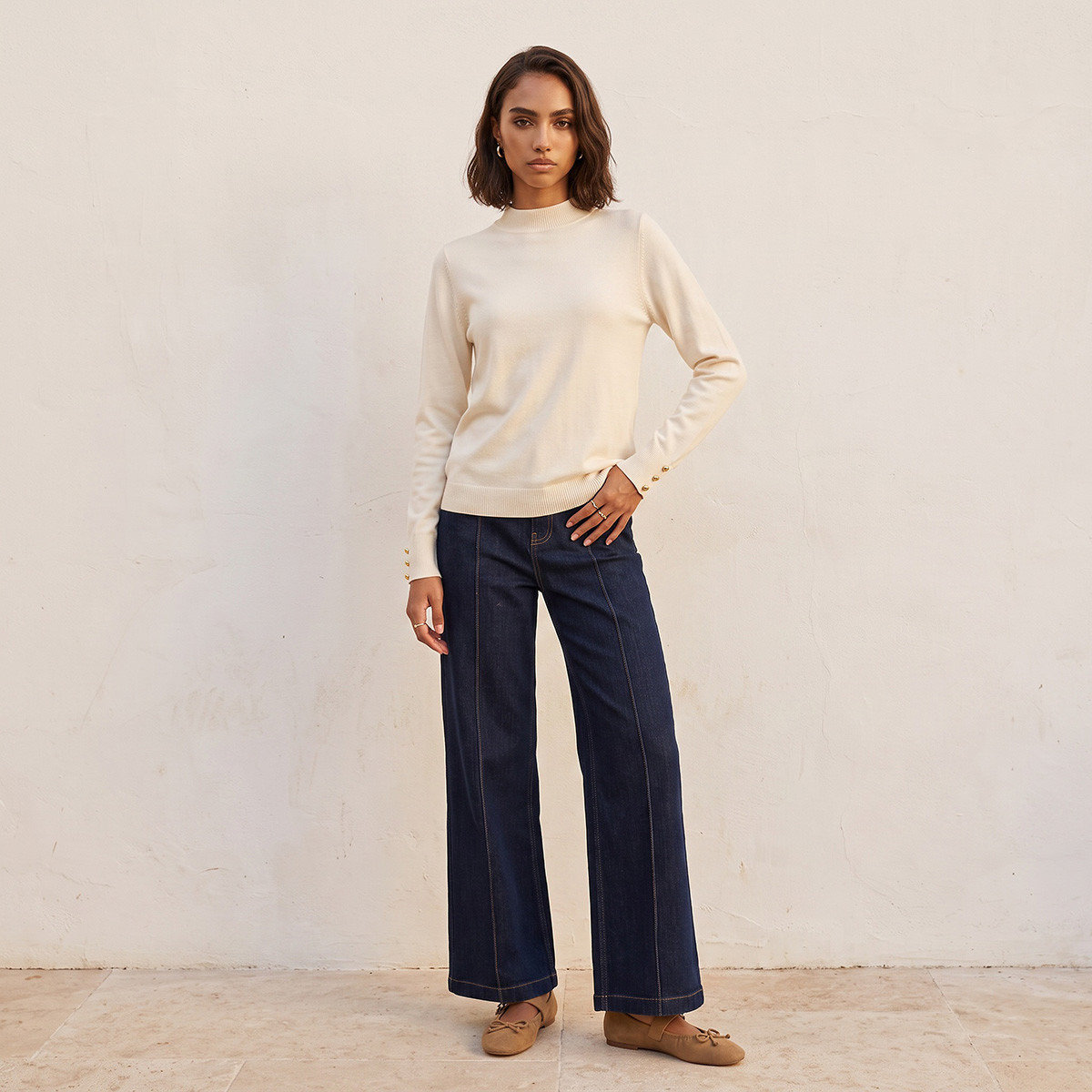 Splash Fav High Neck Textured Sweater-women-winterwear-cardigansandjumpers-jumpers-image-26