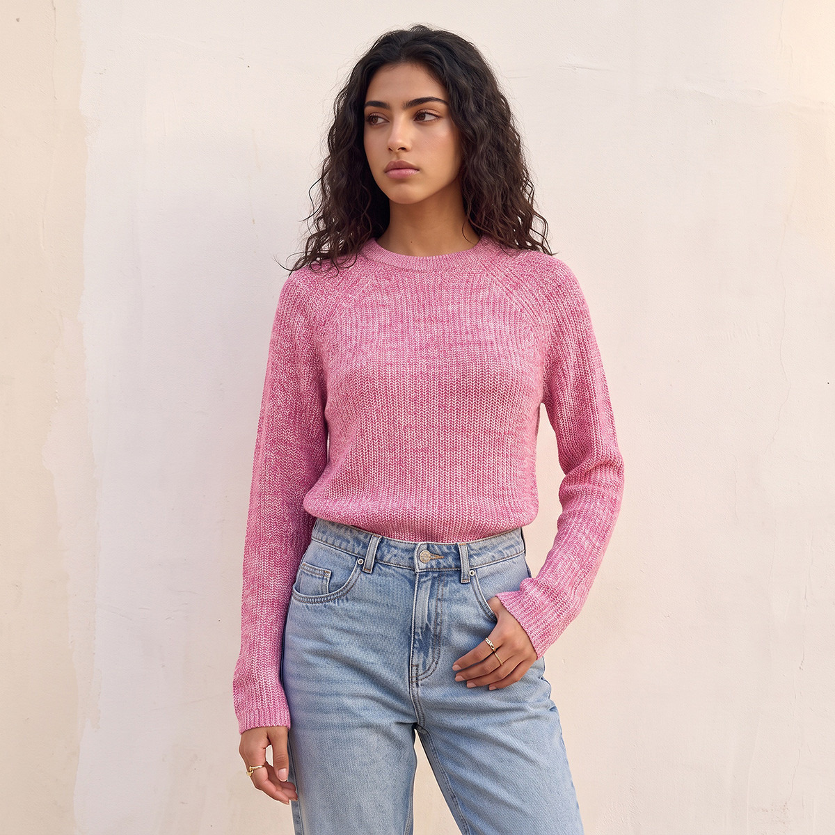 Splash Fav Crew Neck Textured Sweater-women-winterwear-cardigansandjumpers-jumpers-image-20