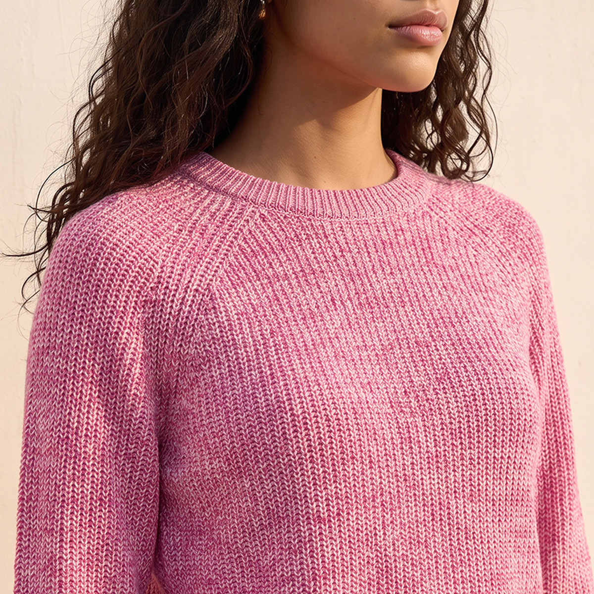 Splash Fav Crew Neck Textured Sweater-women-winterwear-cardigansandjumpers-jumpers-image-5