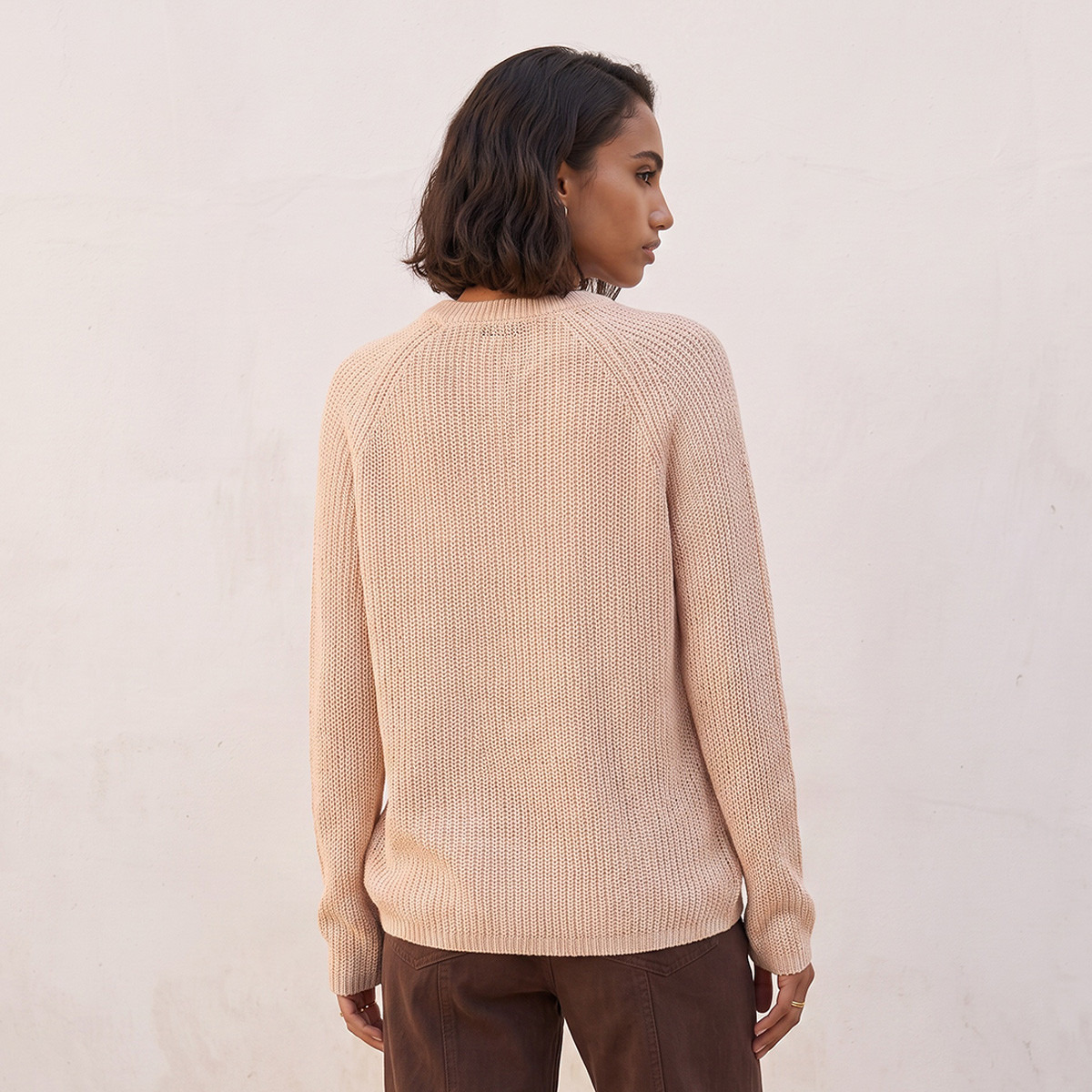 Splash Fav Crew Neck Textured Sweater-women-winterwear-cardigansandjumpers-jumpers-image-3