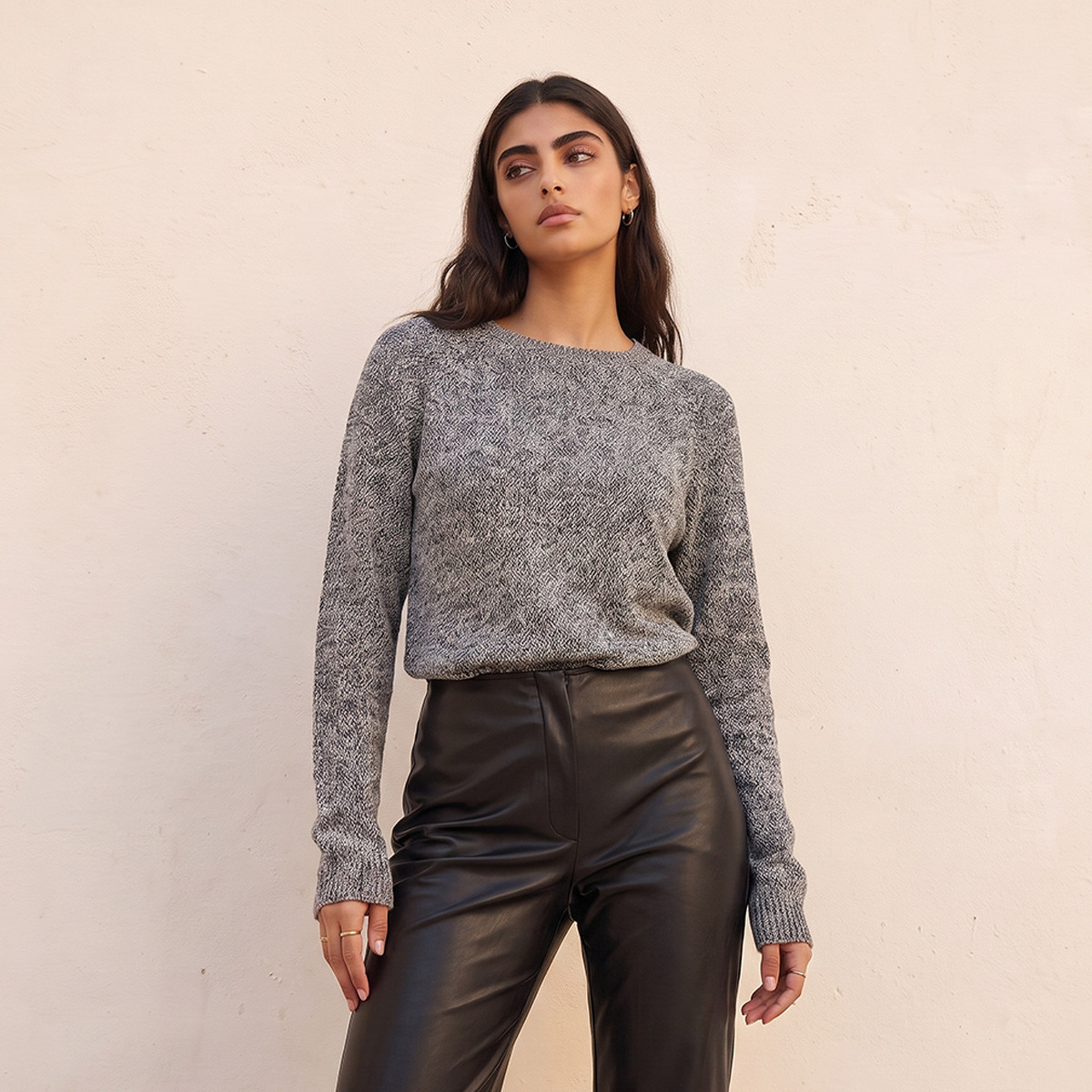 Splash Fav Crew Neck Textured Sweater-women-winterwear-cardigansandjumpers-jumpers-image-35