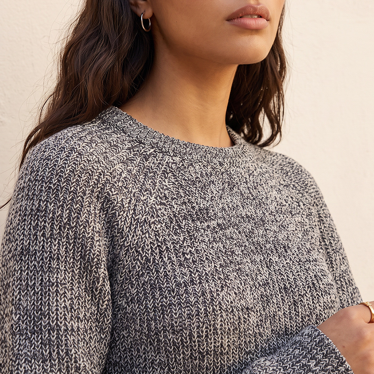 Splash Fav Crew Neck Textured Sweater-women-winterwear-cardigansandjumpers-jumpers-image-6