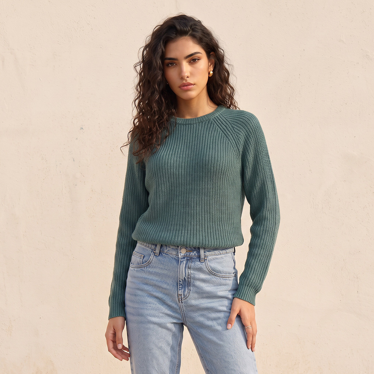 Splash Fav Crew Neck Textured Sweater-women-winterwear-cardigansandjumpers-jumpers-image-14