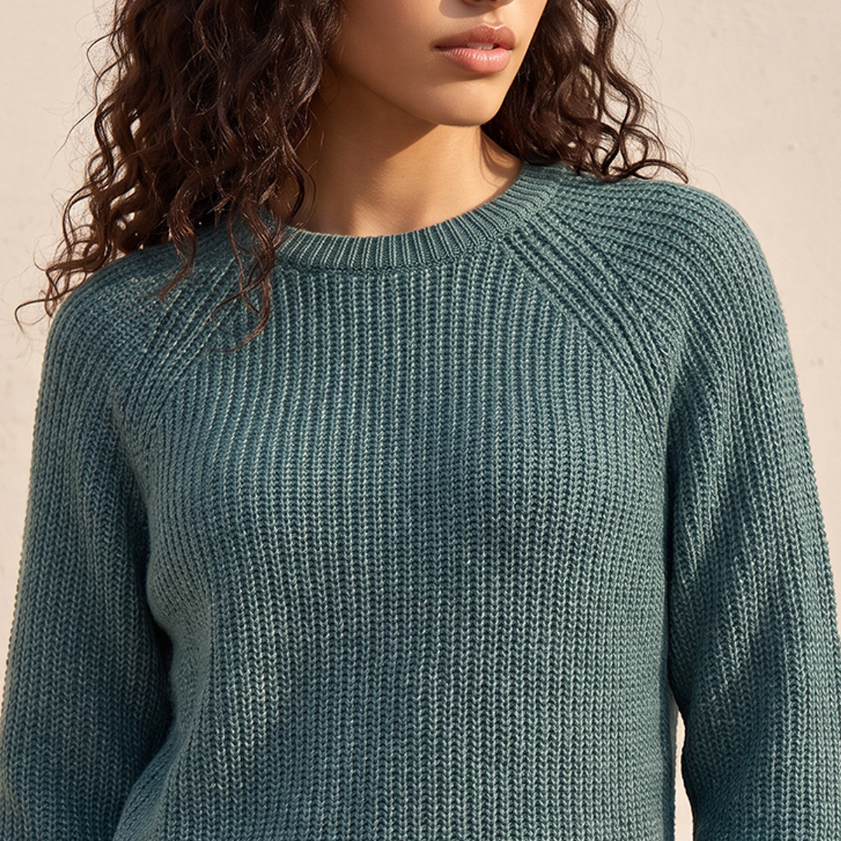 Splash Fav Crew Neck Textured Sweater-women-winterwear-cardigansandjumpers-jumpers-image-4