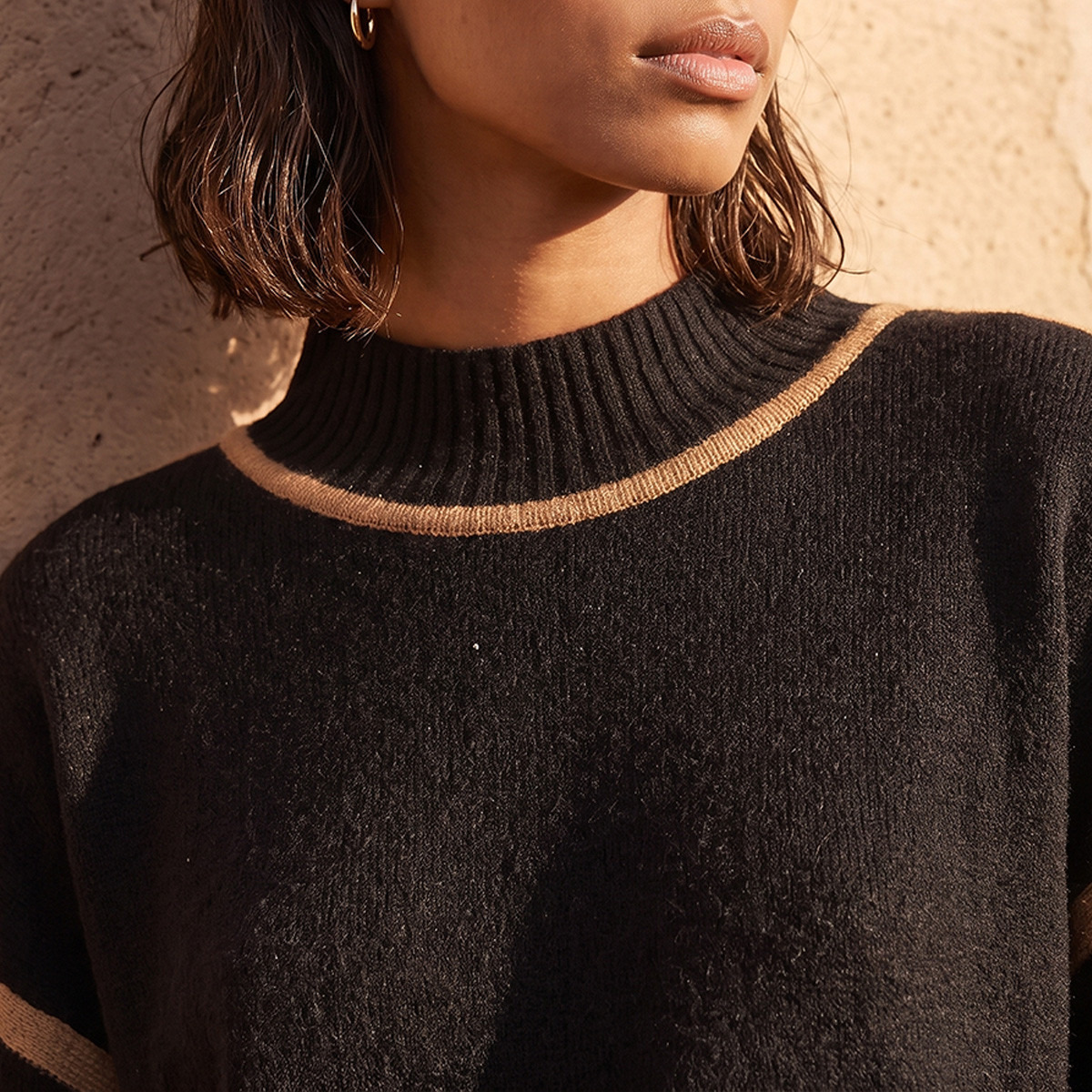 Splash Fav Crew Neck Textured Sweater-women-winterwear-cardigansandjumpers-jumpers-image-5